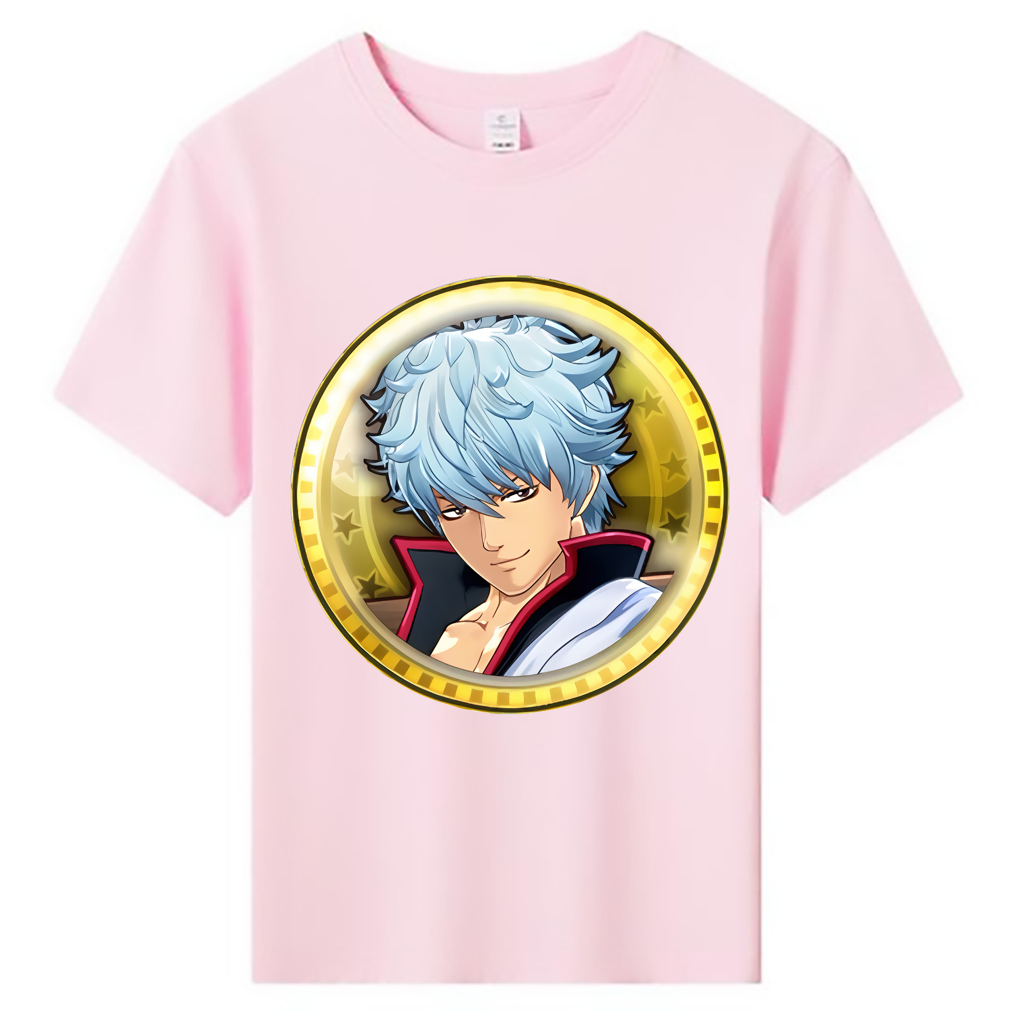 （画像用） ぎんたま 坂田銀時（さかたぎんとき） 神楽 志村新八（しむら しんぱち） GINTAMA Sakata Gintoki Kagura Shimura Shinpachi 綿100％キッズTシャツ（フロントプリント）