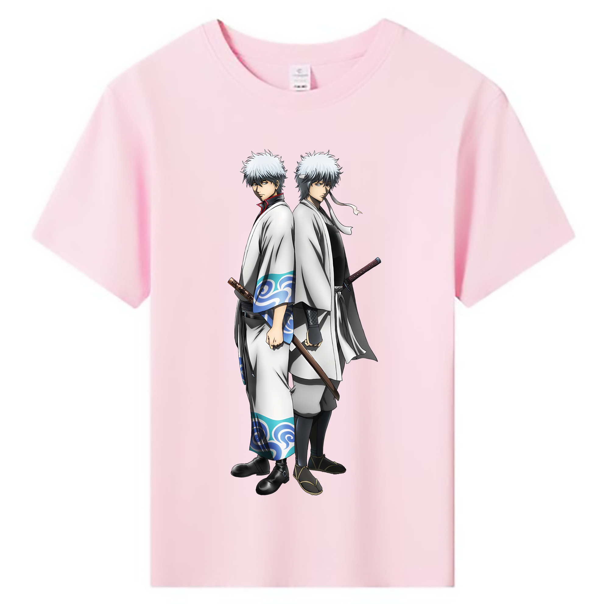 （画像用） ぎんたま 坂田銀時（さかたぎんとき） 神楽 志村新八（しむら しんぱち） GINTAMA Sakata Gintoki Kagura Shimura Shinpachi 綿100％キッズTシャツ（フロントプリント）
