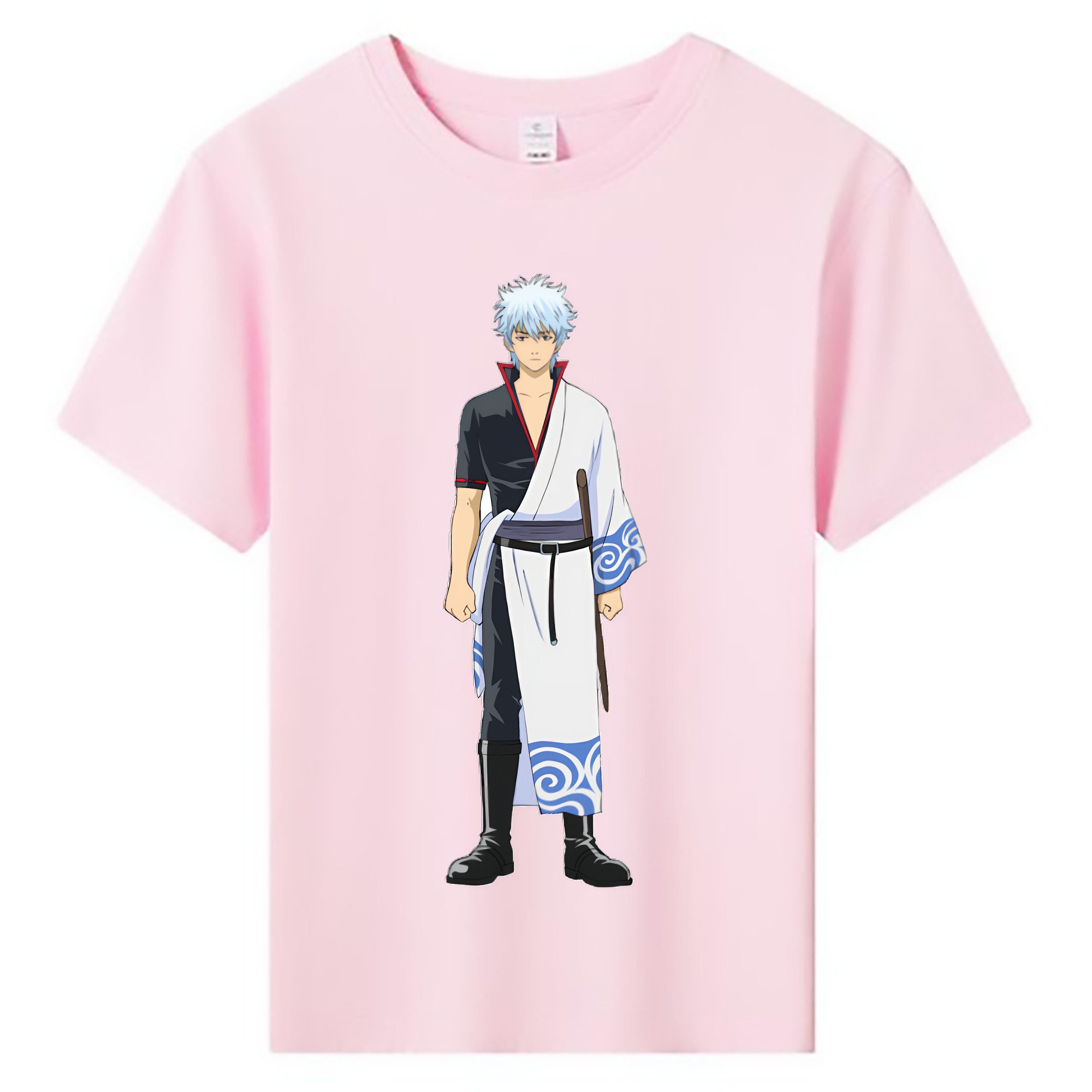 （画像用） ぎんたま 坂田銀時（さかたぎんとき） 神楽 志村新八（しむら しんぱち） GINTAMA Sakata Gintoki Kagura Shimura Shinpachi 綿100％キッズTシャツ（フロントプリント）