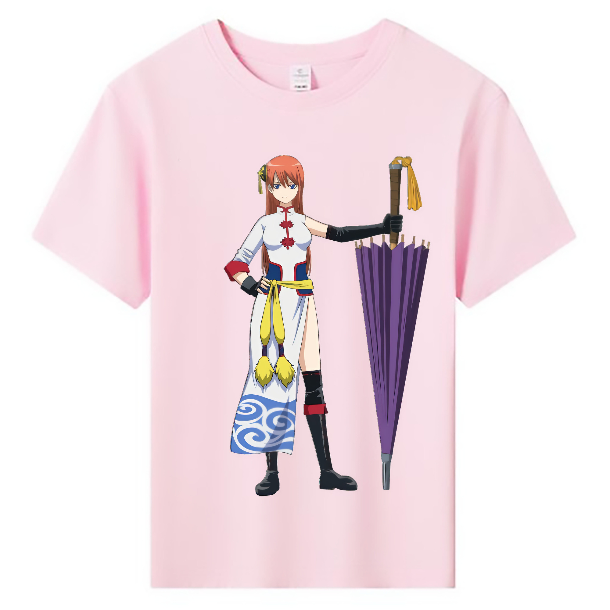 （画像用） ぎんたま 坂田銀時（さかたぎんとき） 神楽 志村新八（しむら しんぱち） GINTAMA Sakata Gintoki Kagura Shimura Shinpachi 綿100％キッズTシャツ（フロントプリント）