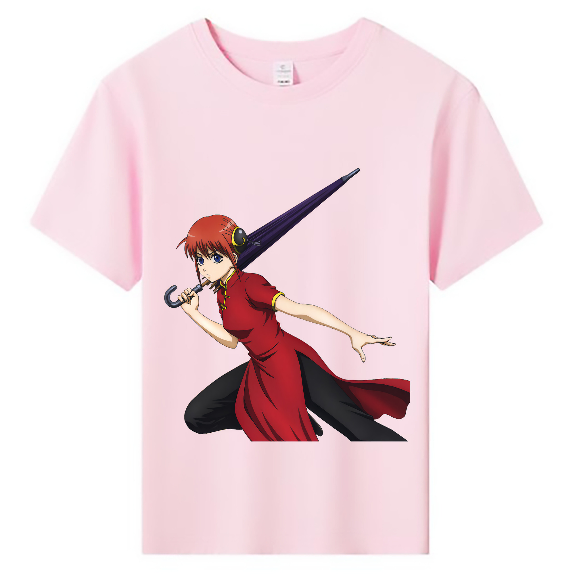 （画像用） ぎんたま 坂田銀時（さかたぎんとき） 神楽 志村新八（しむら しんぱち） GINTAMA Sakata Gintoki Kagura Shimura Shinpachi 綿100％キッズTシャツ（フロントプリント）