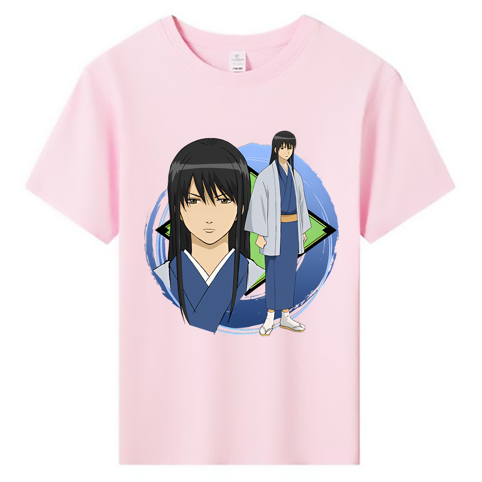 （画像用） ぎんたま 坂田銀時（さかたぎんとき） 神楽 志村新八（しむら しんぱち） GINTAMA Sakata Gintoki Kagura Shimura Shinpachi 綿100％キッズTシャツ（フロントプリント）