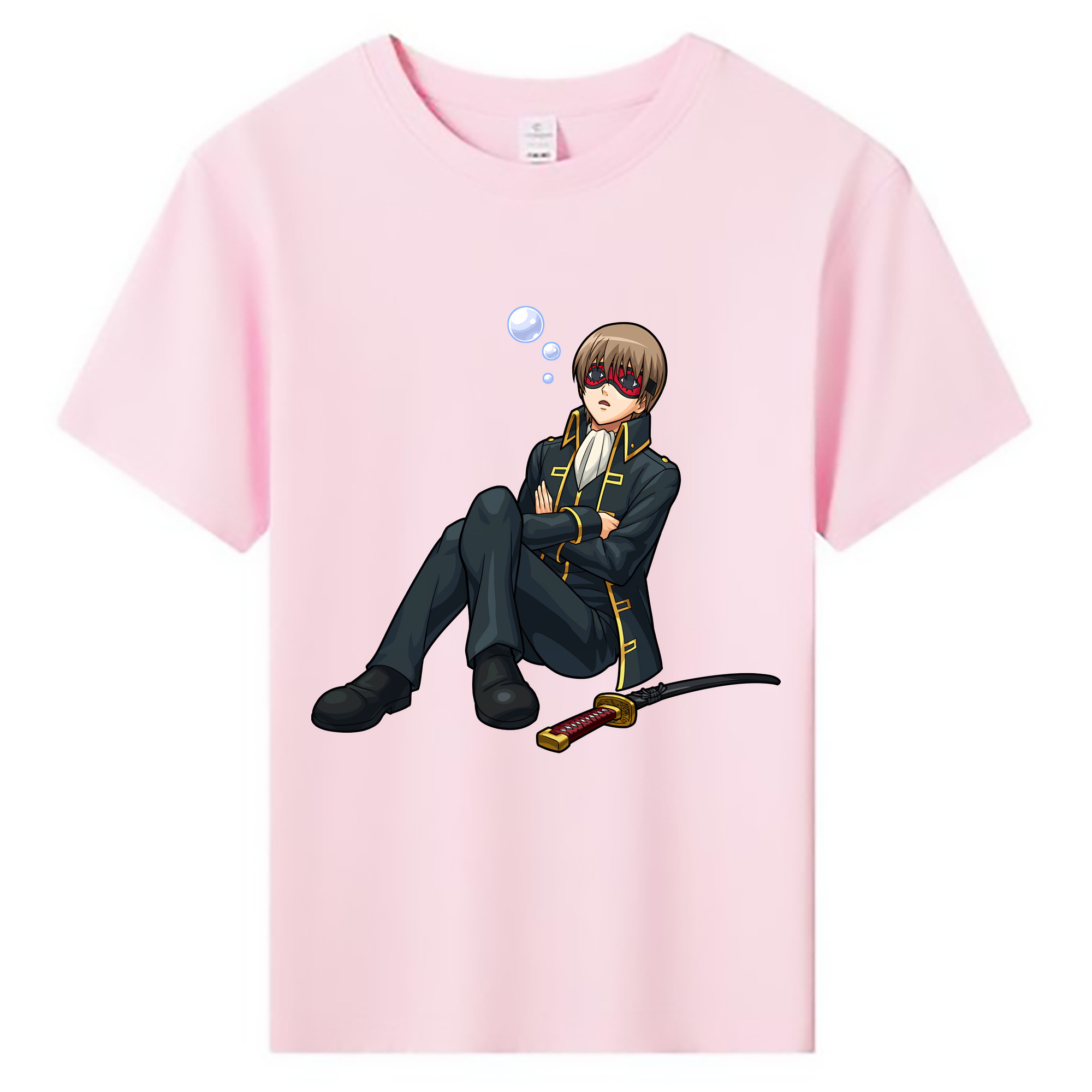 （画像用） ぎんたま 坂田銀時（さかたぎんとき） 神楽 志村新八（しむら しんぱち） GINTAMA Sakata Gintoki Kagura Shimura Shinpachi 綿100％キッズTシャツ（フロントプリント）