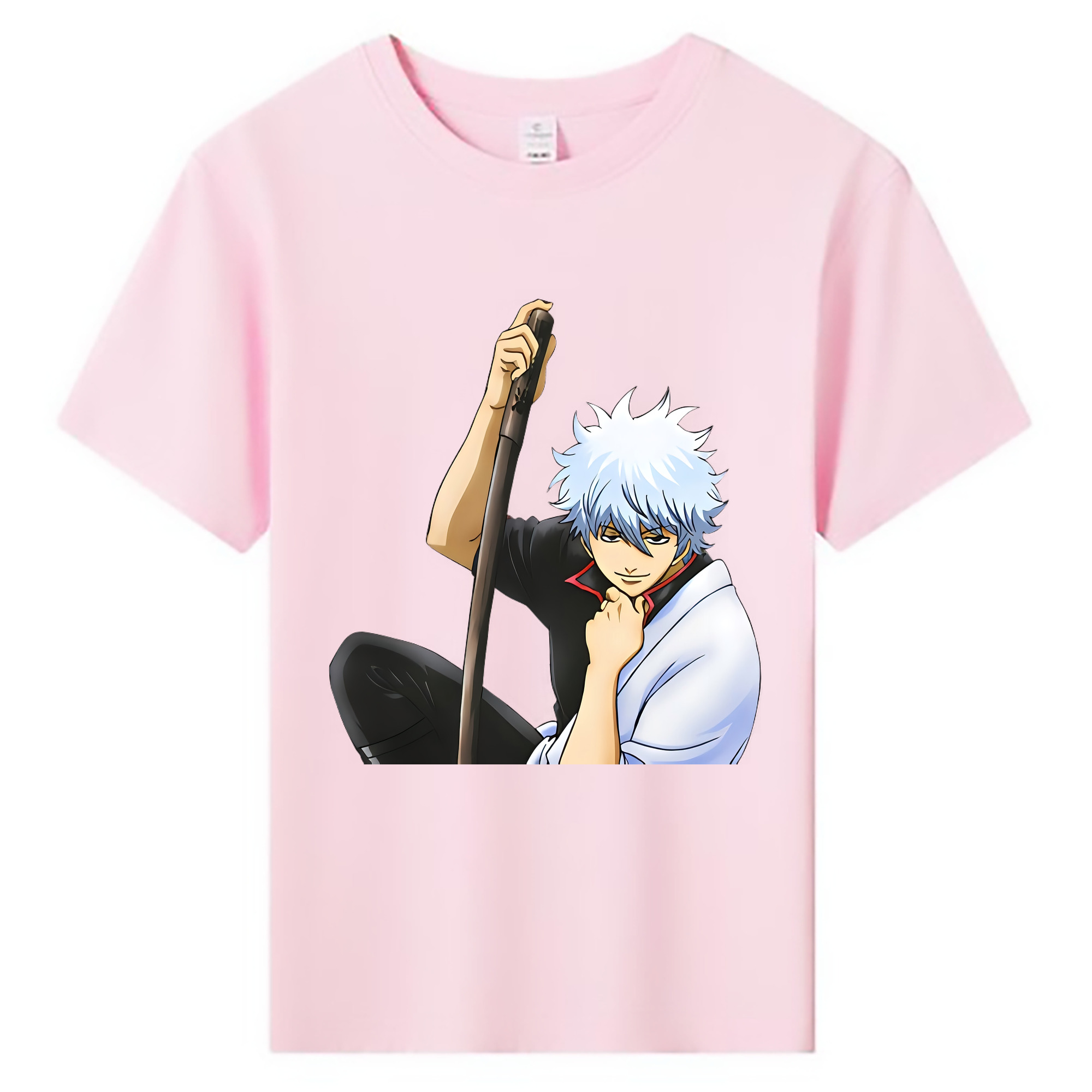 （画像用） ぎんたま 坂田銀時（さかたぎんとき） 神楽 志村新八（しむら しんぱち） GINTAMA Sakata Gintoki Kagura Shimura Shinpachi 綿100％キッズTシャツ（フロントプリント）