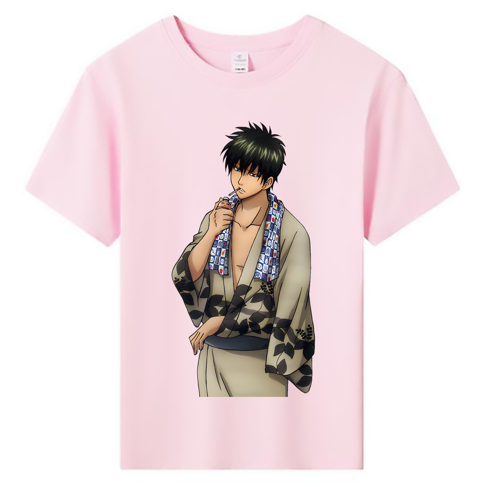 （画像用） ぎんたま 坂田銀時（さかたぎんとき） 神楽 志村新八（しむら しんぱち） GINTAMA Sakata Gintoki Kagura Shimura Shinpachi 綿100％キッズTシャツ（フロントプリント）