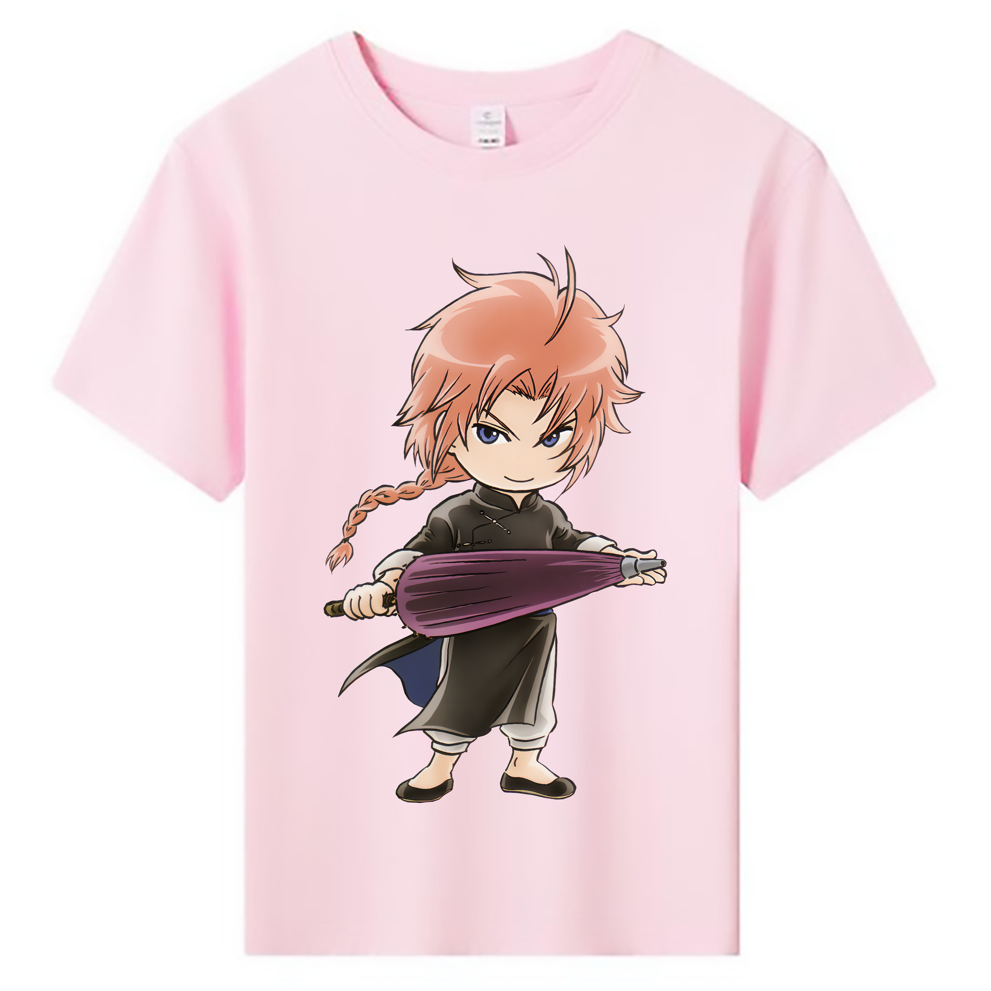 （画像用） ぎんたま 坂田銀時（さかたぎんとき） 神楽 志村新八（しむら しんぱち） GINTAMA Sakata Gintoki Kagura Shimura Shinpachi 綿100％キッズTシャツ（フロントプリント）