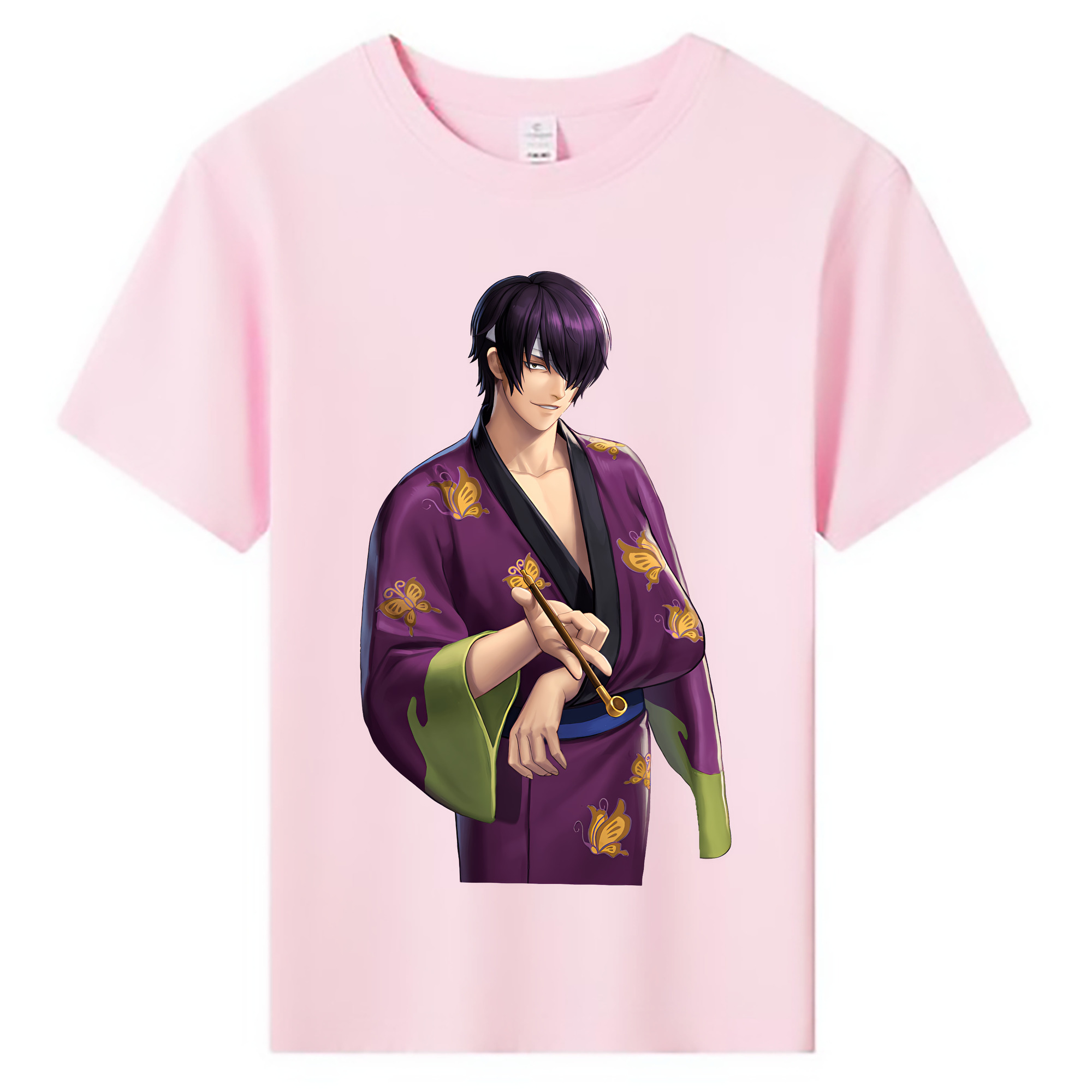 （画像用） ぎんたま 坂田銀時（さかたぎんとき） 神楽 志村新八（しむら しんぱち） GINTAMA Sakata Gintoki Kagura Shimura Shinpachi 綿100％キッズTシャツ（フロントプリント）