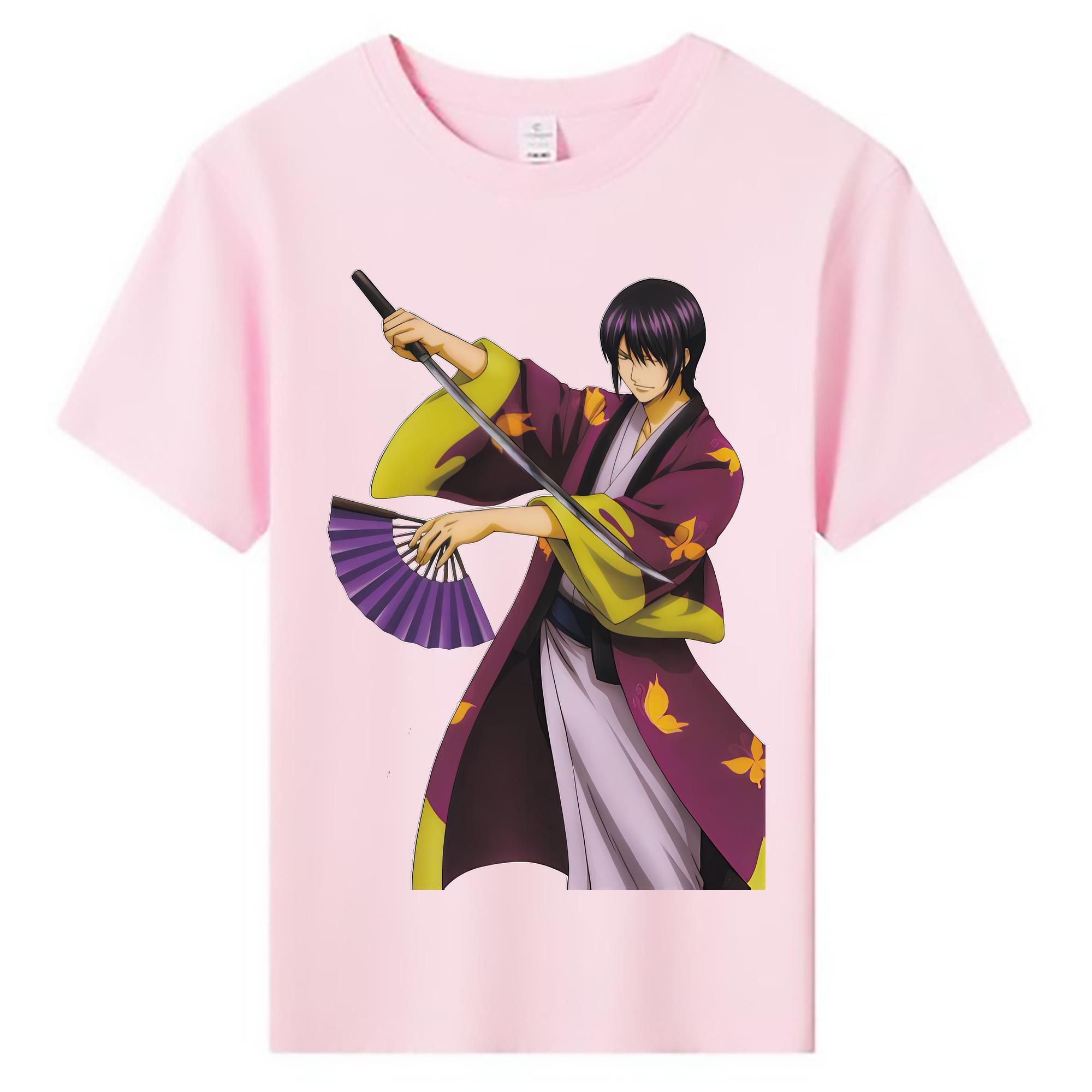 （画像用） ぎんたま 坂田銀時（さかたぎんとき） 神楽 志村新八（しむら しんぱち） GINTAMA Sakata Gintoki Kagura Shimura Shinpachi 綿100％キッズTシャツ（フロントプリント）