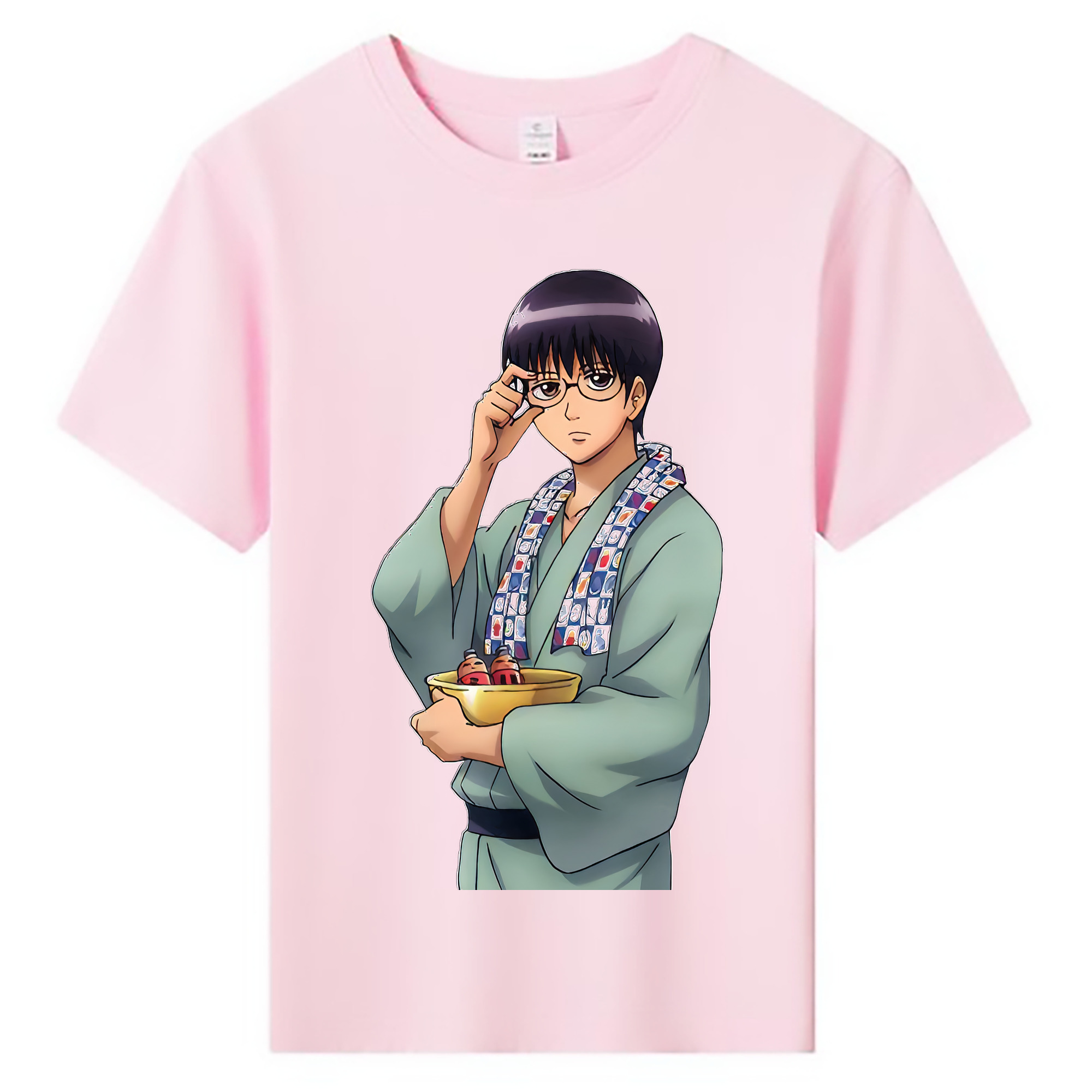 （画像用） ぎんたま 坂田銀時（さかたぎんとき） 神楽 志村新八（しむら しんぱち） GINTAMA Sakata Gintoki Kagura Shimura Shinpachi 綿100％キッズTシャツ（フロントプリント）