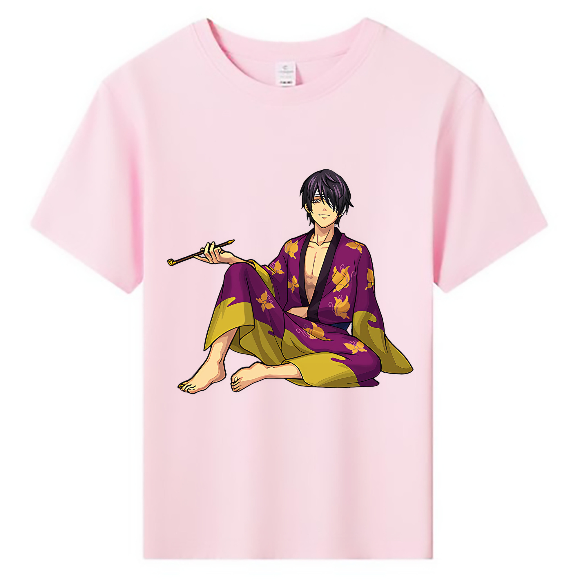 （画像用） ぎんたま 坂田銀時（さかたぎんとき） 神楽 志村新八（しむら しんぱち） GINTAMA Sakata Gintoki Kagura Shimura Shinpachi 綿100％キッズTシャツ（フロントプリント）