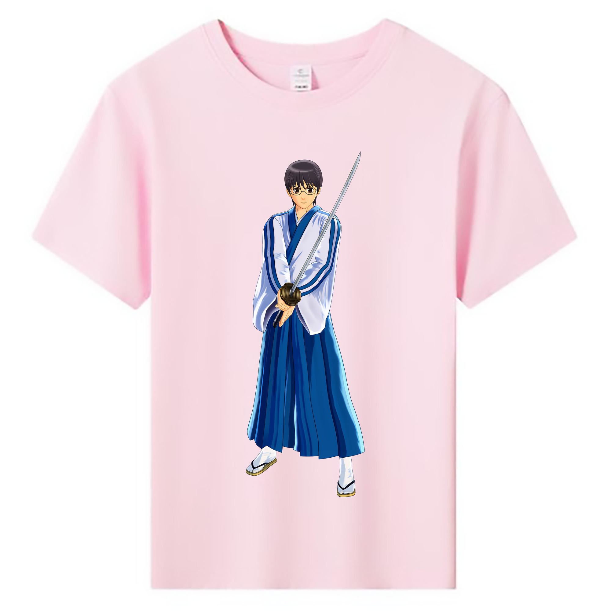 （画像用） ぎんたま 坂田銀時（さかたぎんとき） 神楽 志村新八（しむら しんぱち） GINTAMA Sakata Gintoki Kagura Shimura Shinpachi 綿100％キッズTシャツ（フロントプリント）