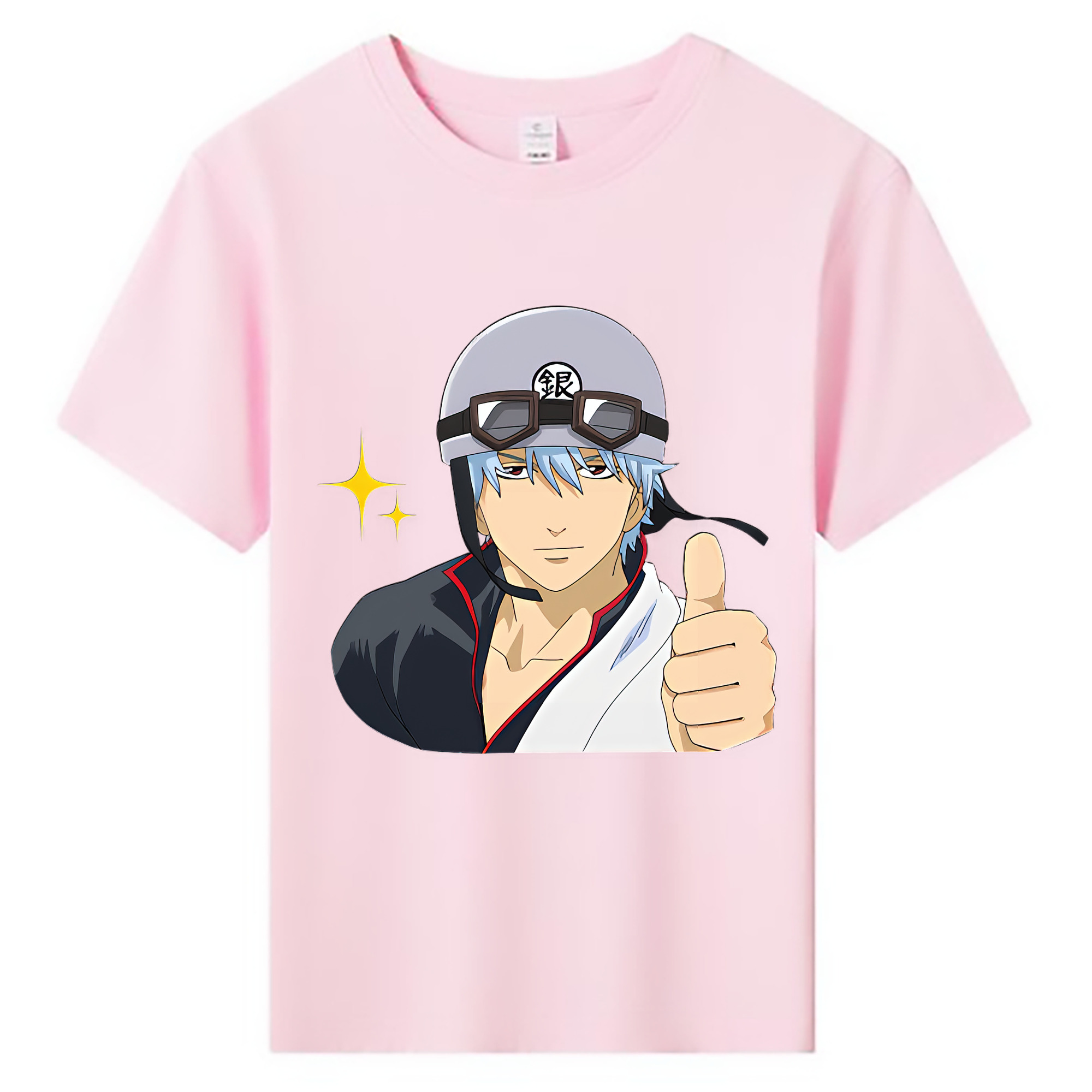 （画像用） ぎんたま 坂田銀時（さかたぎんとき） 神楽 志村新八（しむら しんぱち） GINTAMA Sakata Gintoki Kagura Shimura Shinpachi 綿100％キッズTシャツ（フロントプリント）