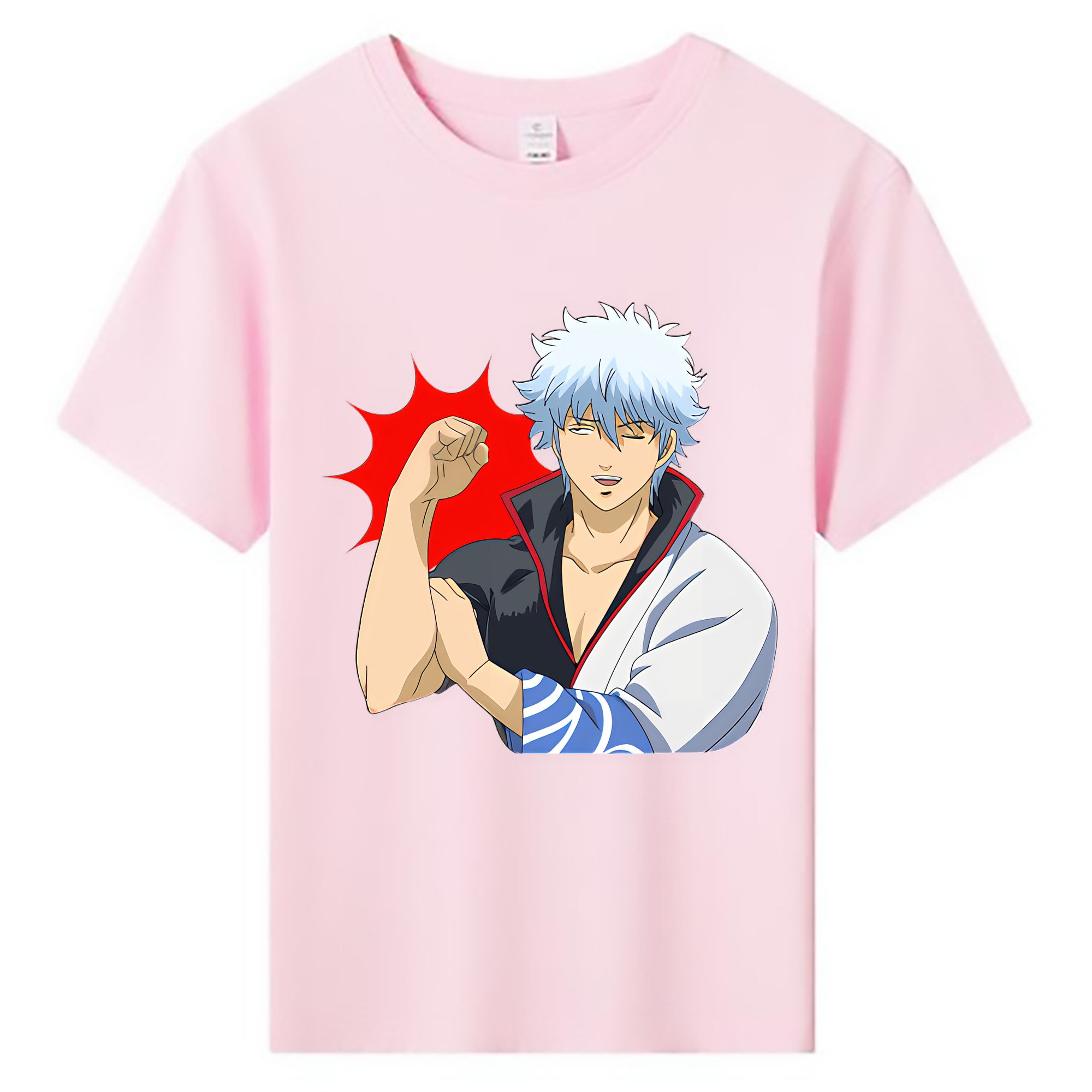 （画像用） ぎんたま 坂田銀時（さかたぎんとき） 神楽 志村新八（しむら しんぱち） GINTAMA Sakata Gintoki Kagura Shimura Shinpachi 綿100％キッズTシャツ（フロントプリント）