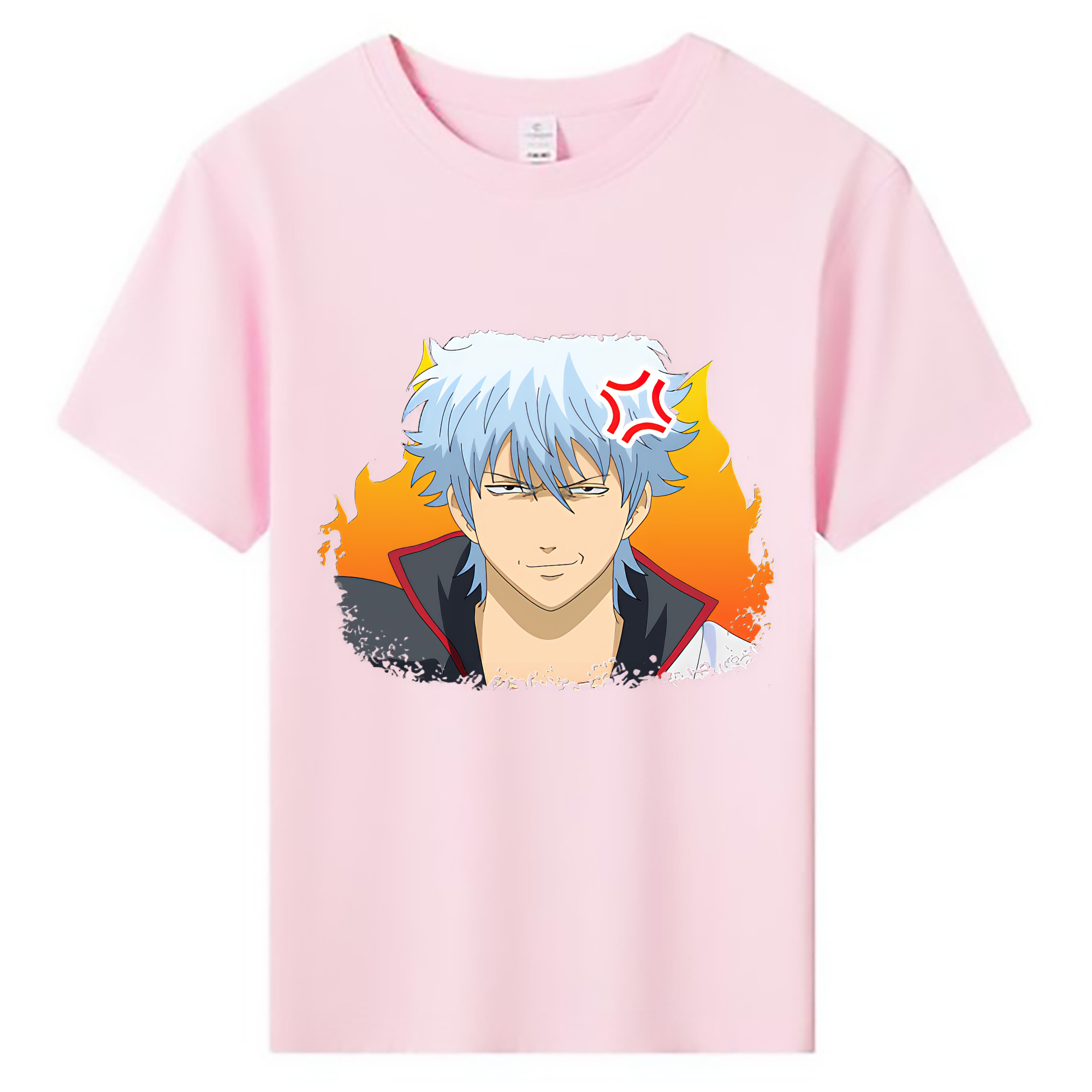 （画像用） ぎんたま 坂田銀時（さかたぎんとき） 神楽 志村新八（しむら しんぱち） GINTAMA Sakata Gintoki Kagura Shimura Shinpachi 綿100％キッズTシャツ（フロントプリント）