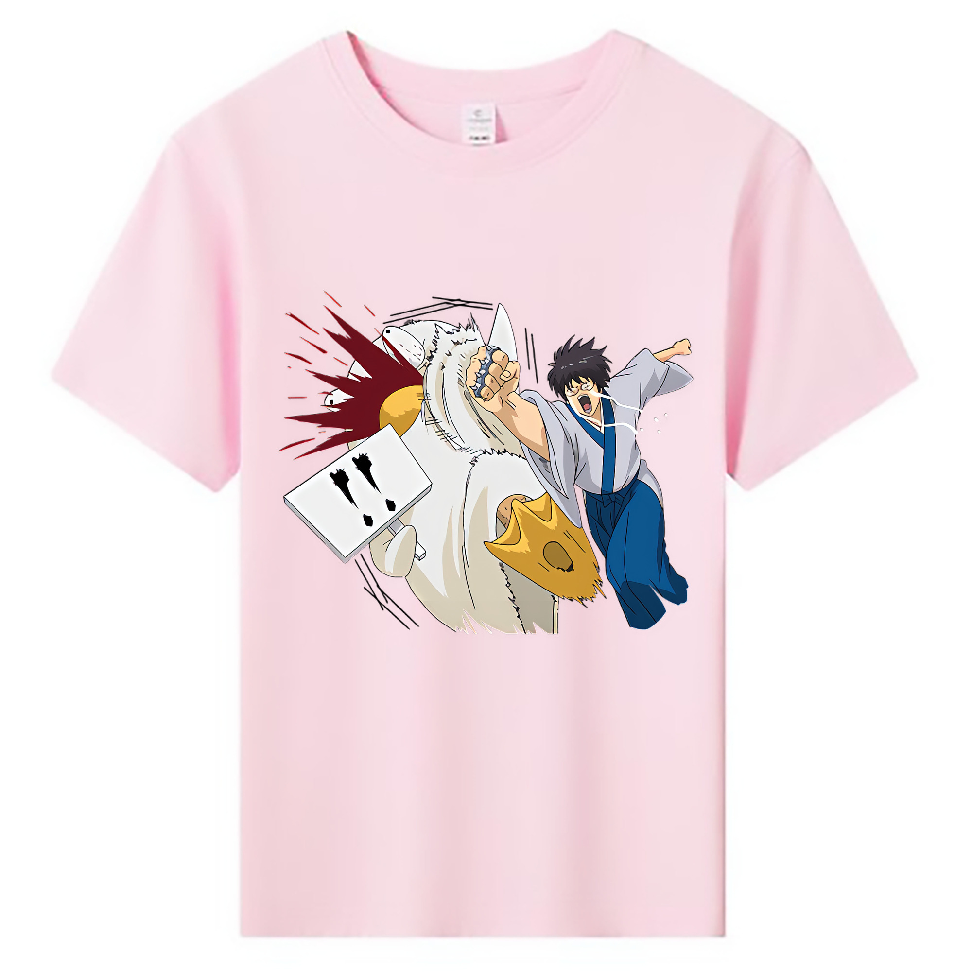 （画像用） ぎんたま 坂田銀時（さかたぎんとき） 神楽 志村新八（しむら しんぱち） GINTAMA Sakata Gintoki Kagura Shimura Shinpachi 綿100％キッズTシャツ（フロントプリント）