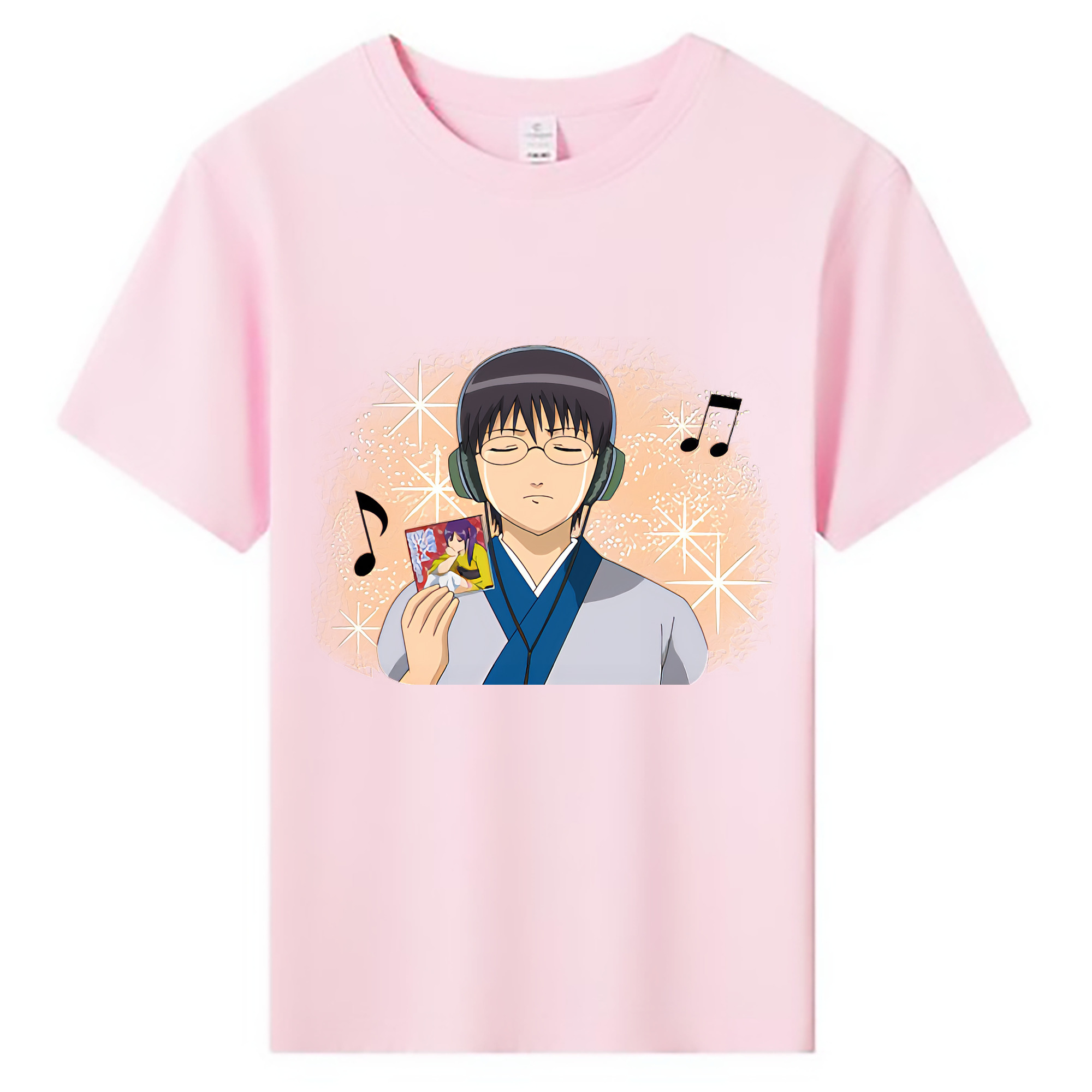 （画像用） ぎんたま 坂田銀時（さかたぎんとき） 神楽 志村新八（しむら しんぱち） GINTAMA Sakata Gintoki Kagura Shimura Shinpachi 綿100％キッズTシャツ（フロントプリント）