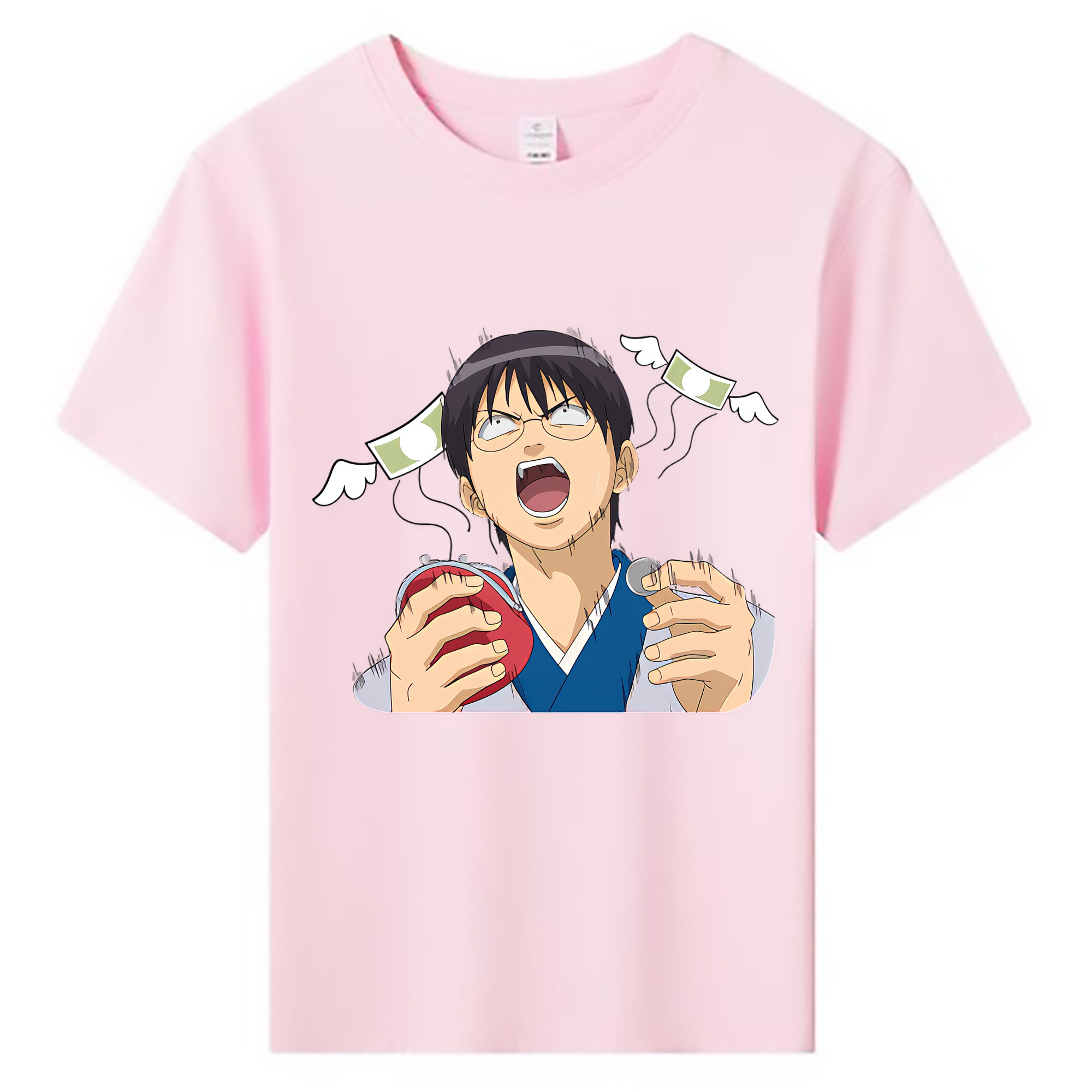 （画像用） ぎんたま 坂田銀時（さかたぎんとき） 神楽 志村新八（しむら しんぱち） GINTAMA Sakata Gintoki Kagura Shimura Shinpachi 綿100％キッズTシャツ（フロントプリント）