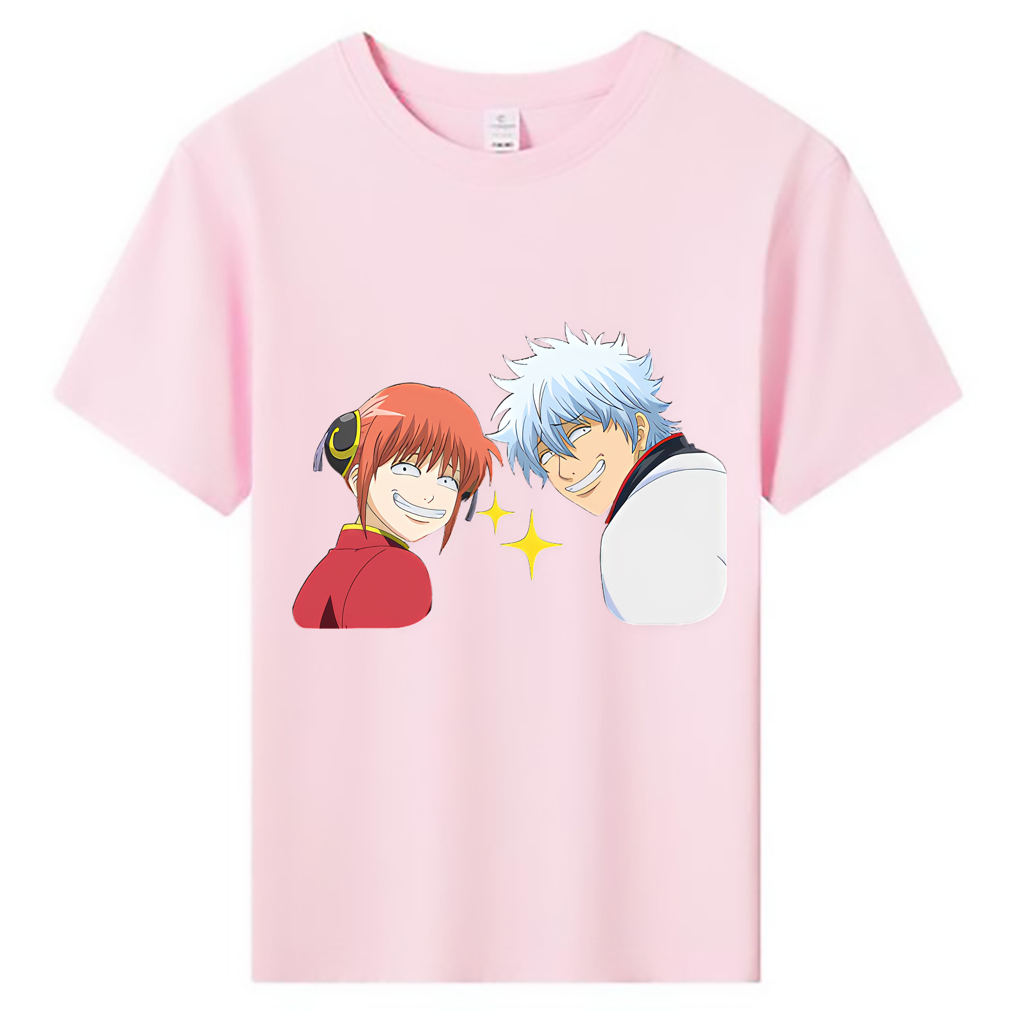 （画像用） ぎんたま 坂田銀時（さかたぎんとき） 神楽 志村新八（しむら しんぱち） GINTAMA Sakata Gintoki Kagura Shimura Shinpachi 綿100％キッズTシャツ（フロントプリント）
