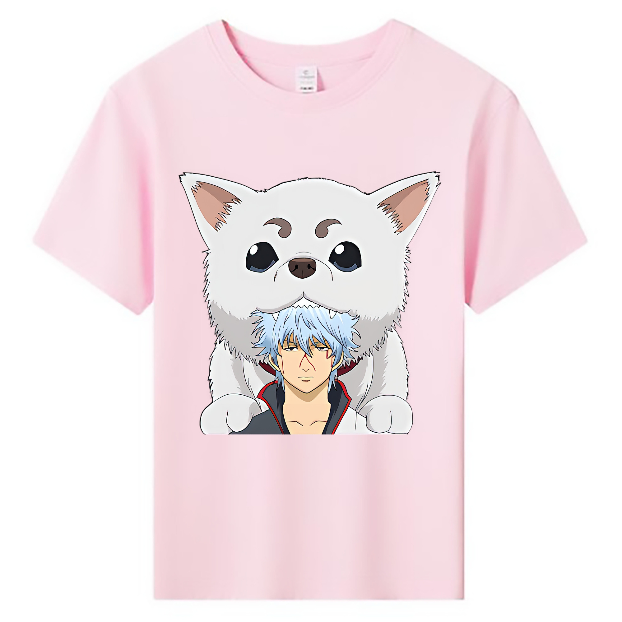 （画像用） ぎんたま 坂田銀時（さかたぎんとき） 神楽 志村新八（しむら しんぱち） GINTAMA Sakata Gintoki Kagura Shimura Shinpachi 綿100％キッズTシャツ（フロントプリント）
