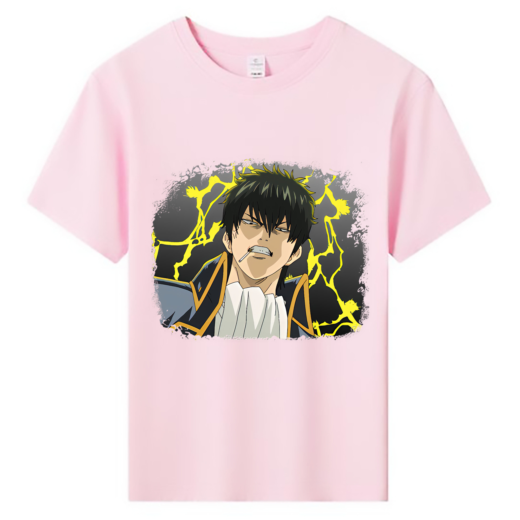 （画像用） ぎんたま 坂田銀時（さかたぎんとき） 神楽 志村新八（しむら しんぱち） GINTAMA Sakata Gintoki Kagura Shimura Shinpachi 綿100％キッズTシャツ（フロントプリント）