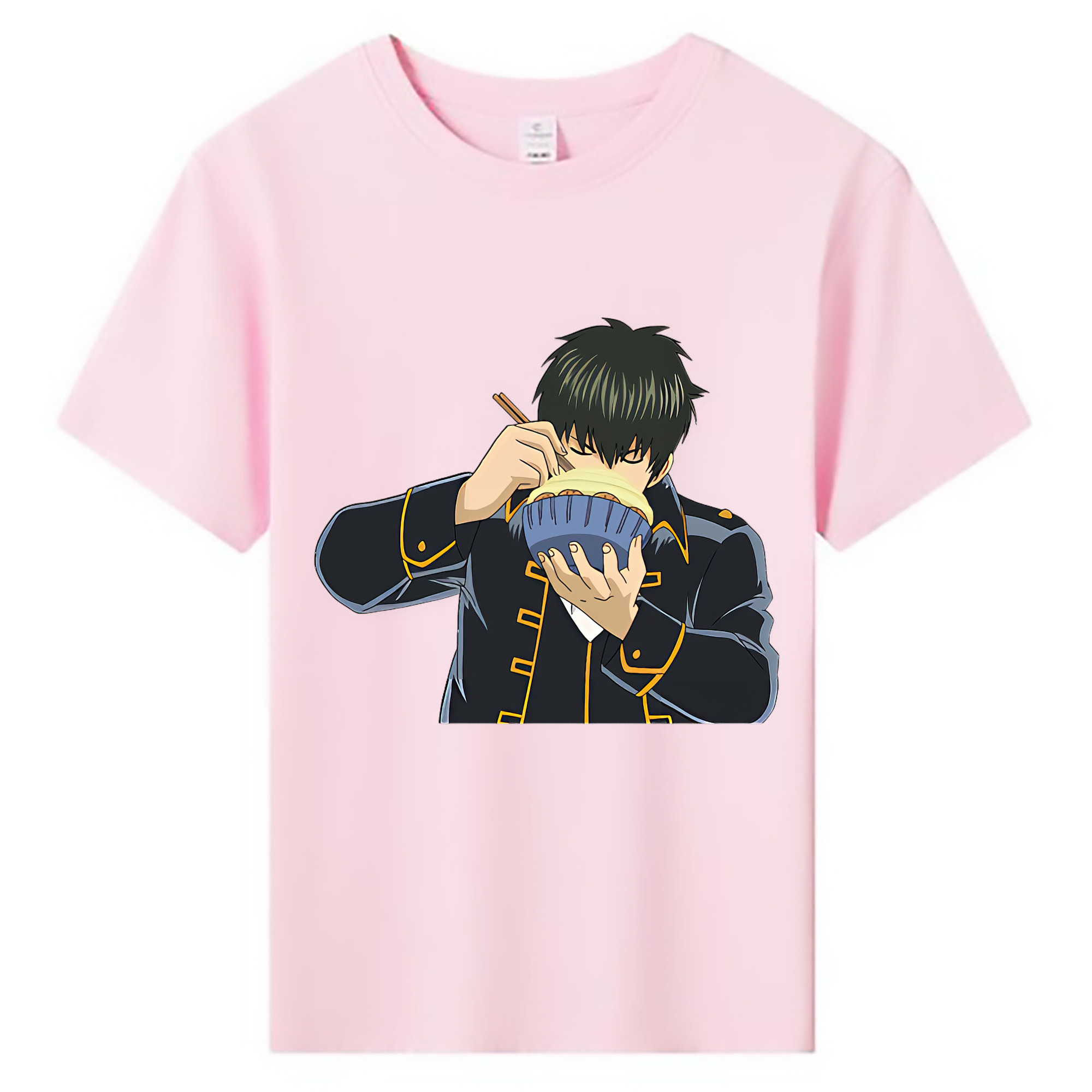 （画像用） ぎんたま 坂田銀時（さかたぎんとき） 神楽 志村新八（しむら しんぱち） GINTAMA Sakata Gintoki Kagura Shimura Shinpachi 綿100％キッズTシャツ（フロントプリント）