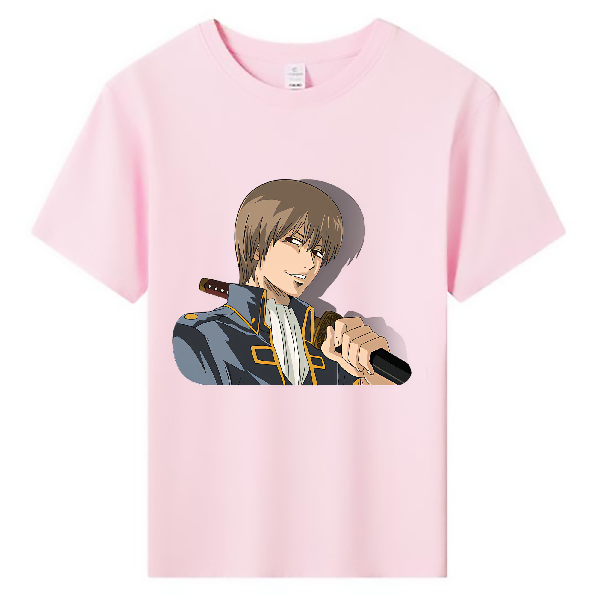 （画像用） ぎんたま 坂田銀時（さかたぎんとき） 神楽 志村新八（しむら しんぱち） GINTAMA Sakata Gintoki Kagura Shimura Shinpachi 綿100％キッズTシャツ（フロントプリント）