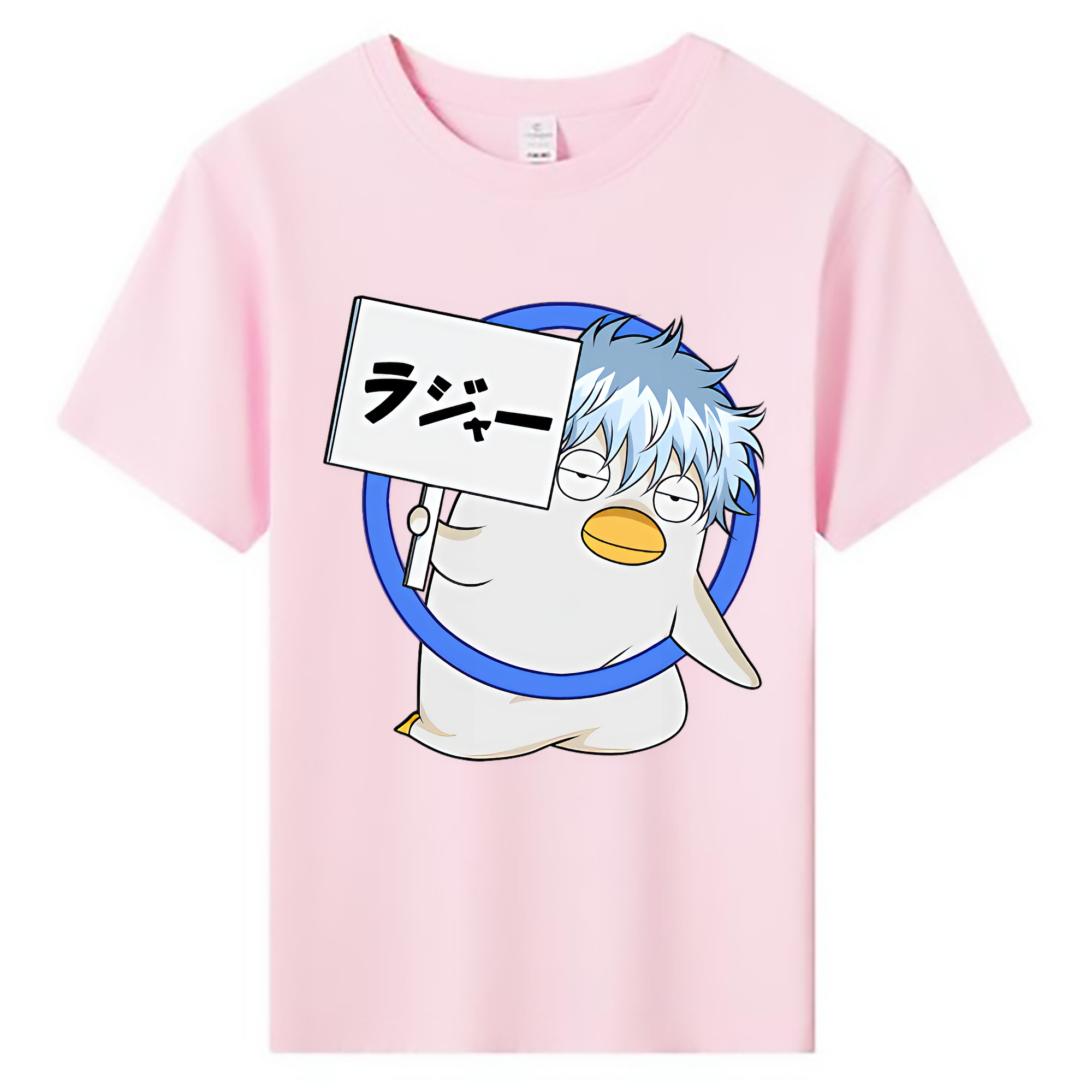 （画像用） ぎんたま 坂田銀時（さかたぎんとき） 神楽 志村新八（しむら しんぱち） GINTAMA Sakata Gintoki Kagura Shimura Shinpachi 綿100％キッズTシャツ（フロントプリント）