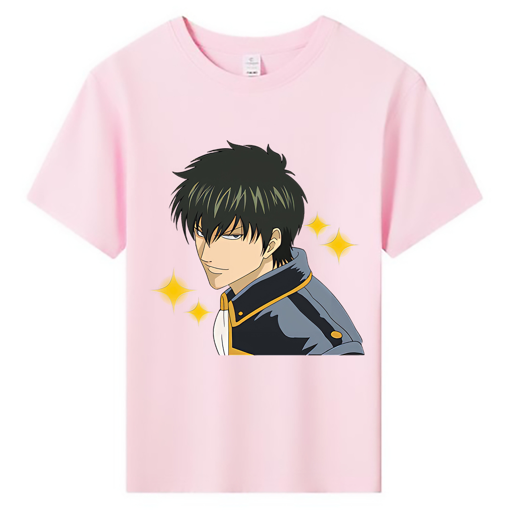 （画像用） ぎんたま 坂田銀時（さかたぎんとき） 神楽 志村新八（しむら しんぱち） GINTAMA Sakata Gintoki Kagura Shimura Shinpachi 綿100％キッズTシャツ（フロントプリント）