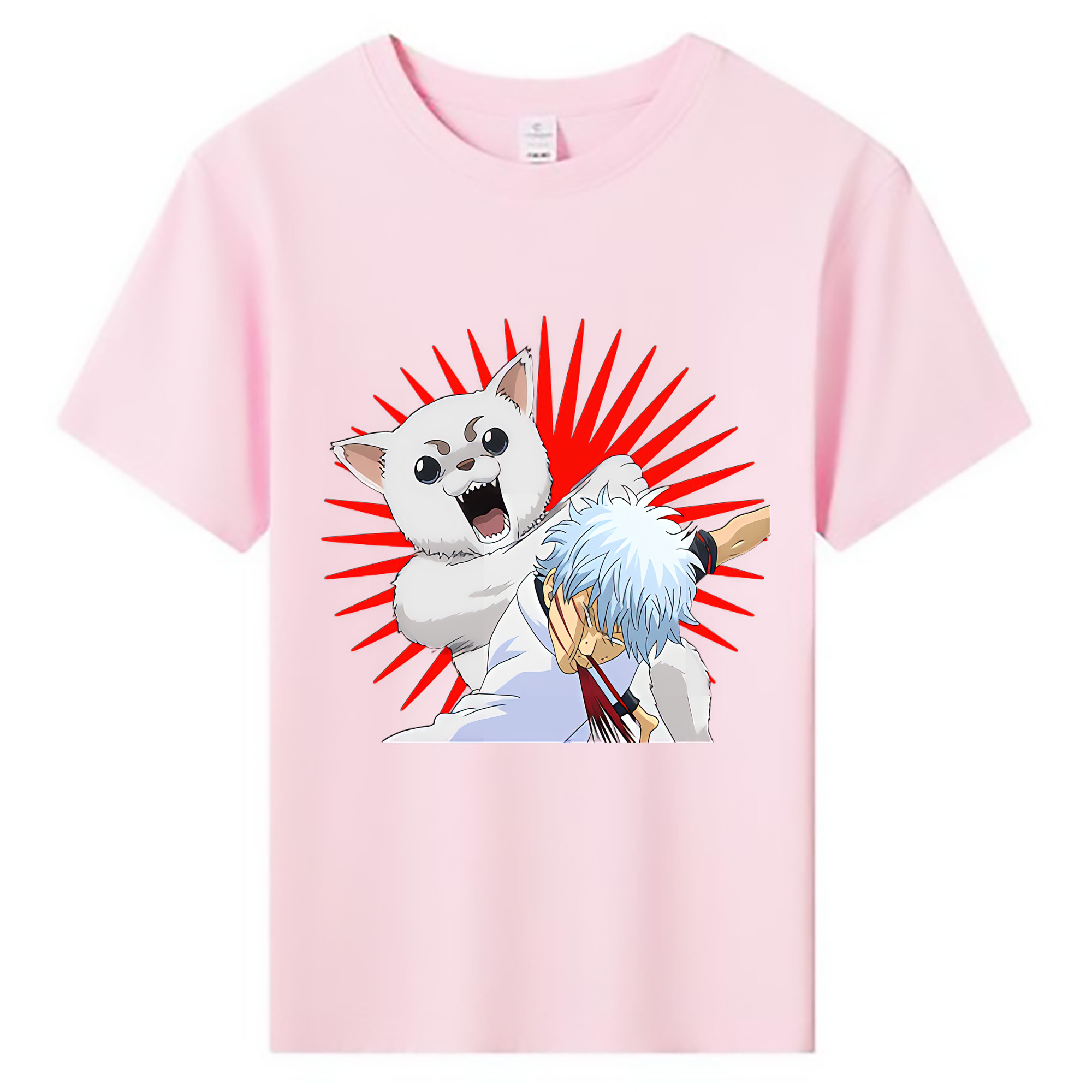 （画像用） ぎんたま 坂田銀時（さかたぎんとき） 神楽 志村新八（しむら しんぱち） GINTAMA Sakata Gintoki Kagura Shimura Shinpachi 綿100％キッズTシャツ（フロントプリント）