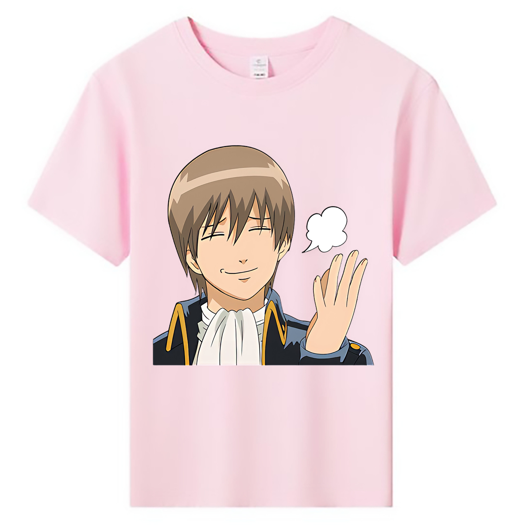 （画像用） ぎんたま 坂田銀時（さかたぎんとき） 神楽 志村新八（しむら しんぱち） GINTAMA Sakata Gintoki Kagura Shimura Shinpachi 綿100％キッズTシャツ（フロントプリント）