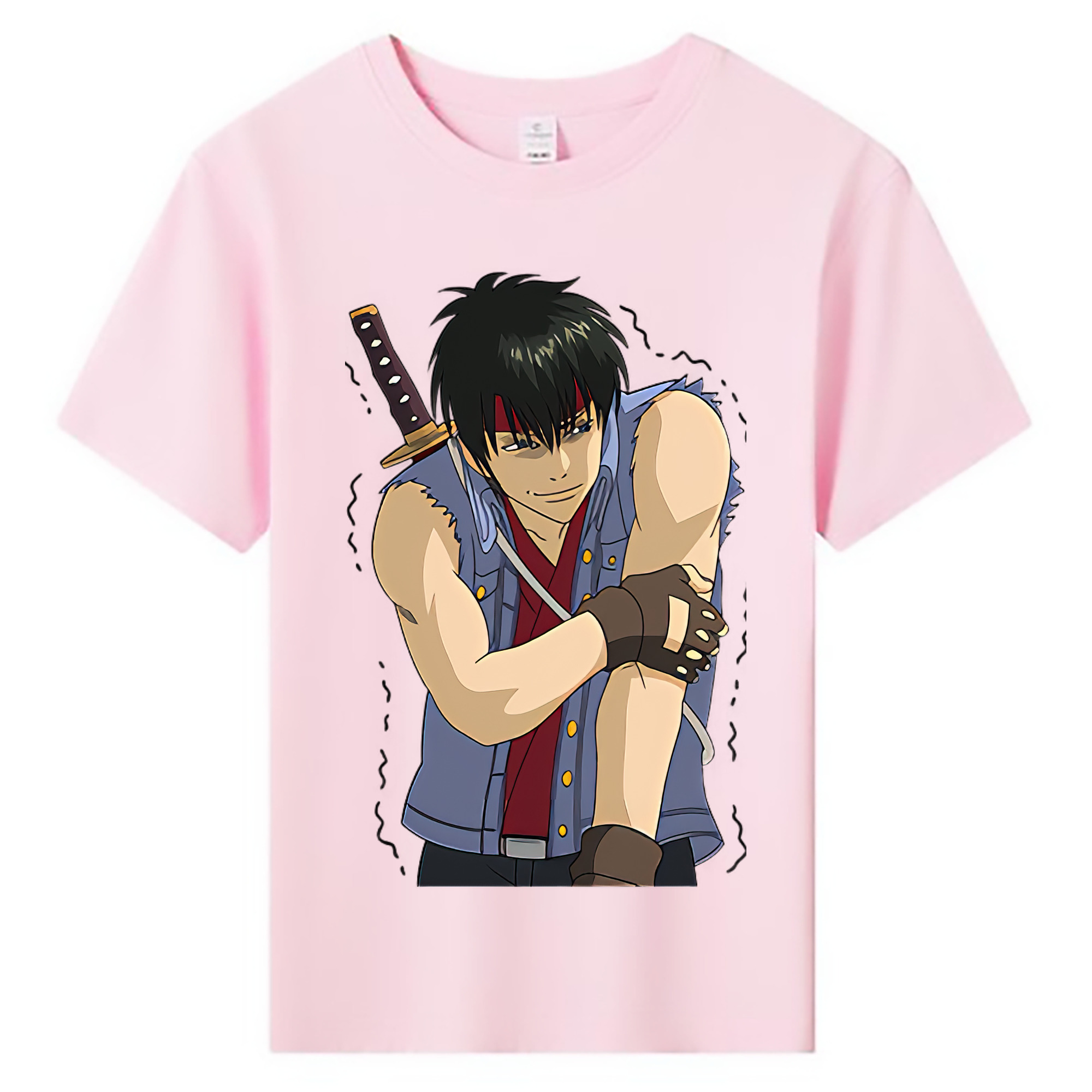 （画像用） ぎんたま 坂田銀時（さかたぎんとき） 神楽 志村新八（しむら しんぱち） GINTAMA Sakata Gintoki Kagura Shimura Shinpachi 綿100％キッズTシャツ（フロントプリント）