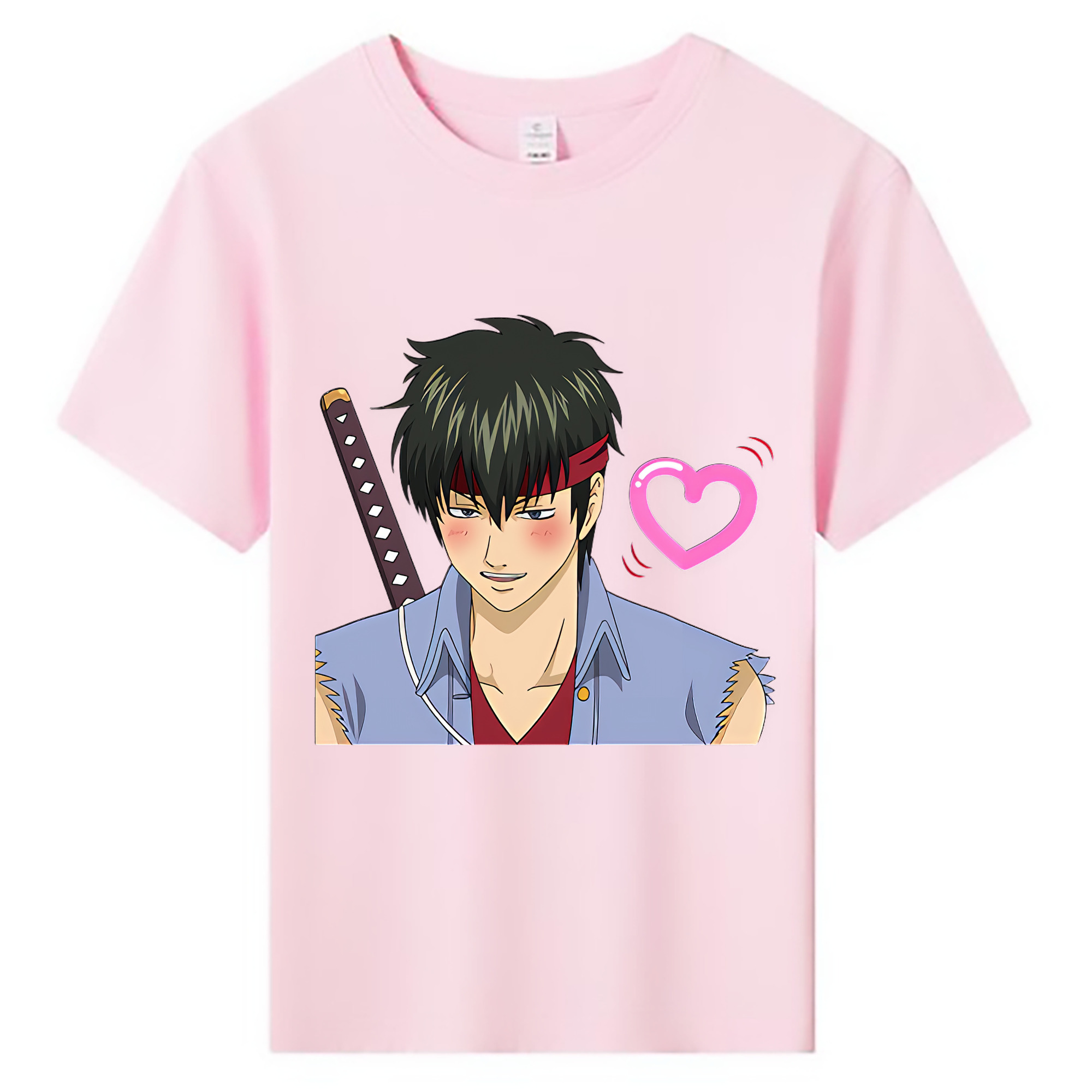 （画像用） ぎんたま 坂田銀時（さかたぎんとき） 神楽 志村新八（しむら しんぱち） GINTAMA Sakata Gintoki Kagura Shimura Shinpachi 綿100％キッズTシャツ（フロントプリント）