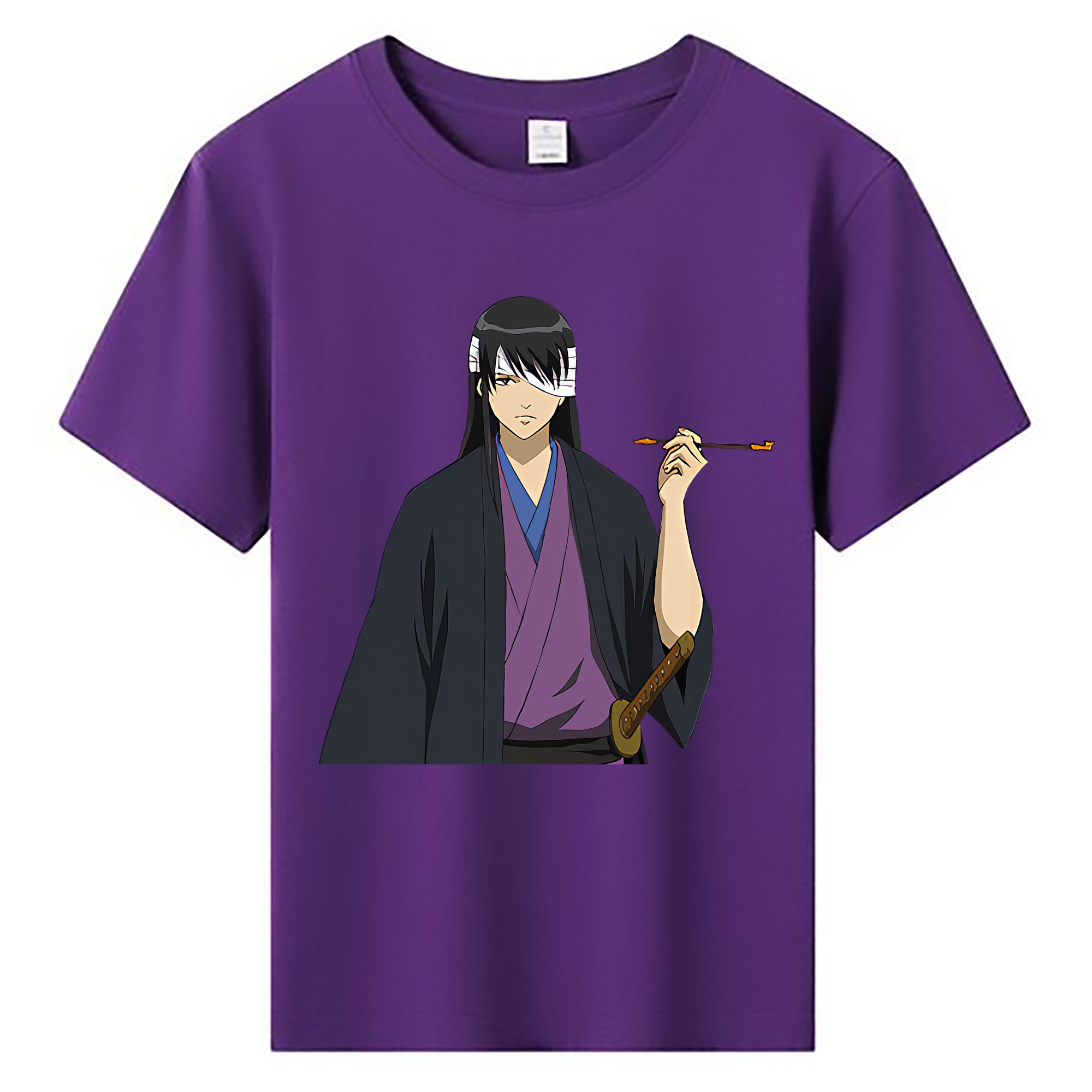 （画像用） ぎんたま 坂田銀時（さかたぎんとき） 神楽 志村新八（しむら しんぱち） GINTAMA Sakata Gintoki Kagura Shimura Shinpachi 綿100％キッズTシャツ（フロントプリント）