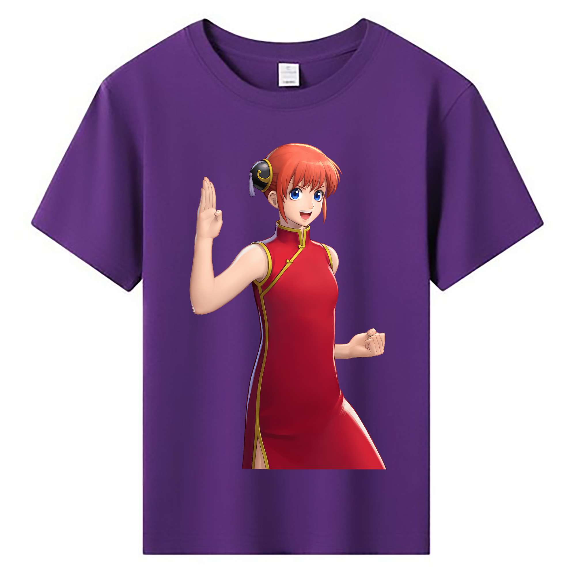 （画像用） ぎんたま 坂田銀時（さかたぎんとき） 神楽 志村新八（しむら しんぱち） GINTAMA Sakata Gintoki Kagura Shimura Shinpachi 綿100％キッズTシャツ（フロントプリント）