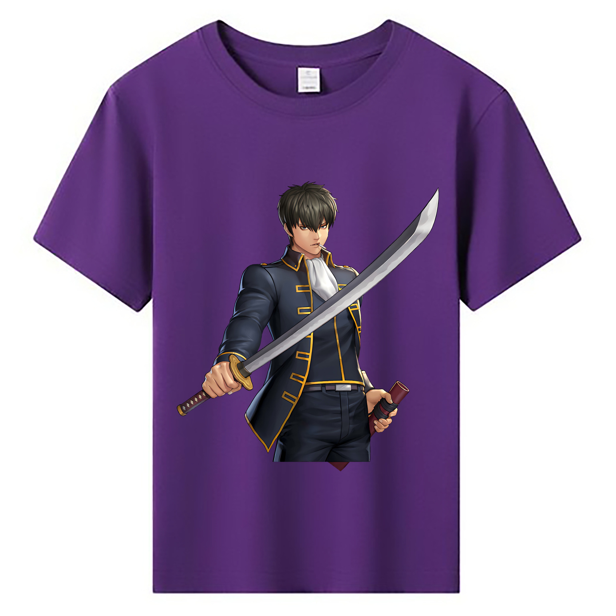 （画像用） ぎんたま 坂田銀時（さかたぎんとき） 神楽 志村新八（しむら しんぱち） GINTAMA Sakata Gintoki Kagura Shimura Shinpachi 綿100％キッズTシャツ（フロントプリント）