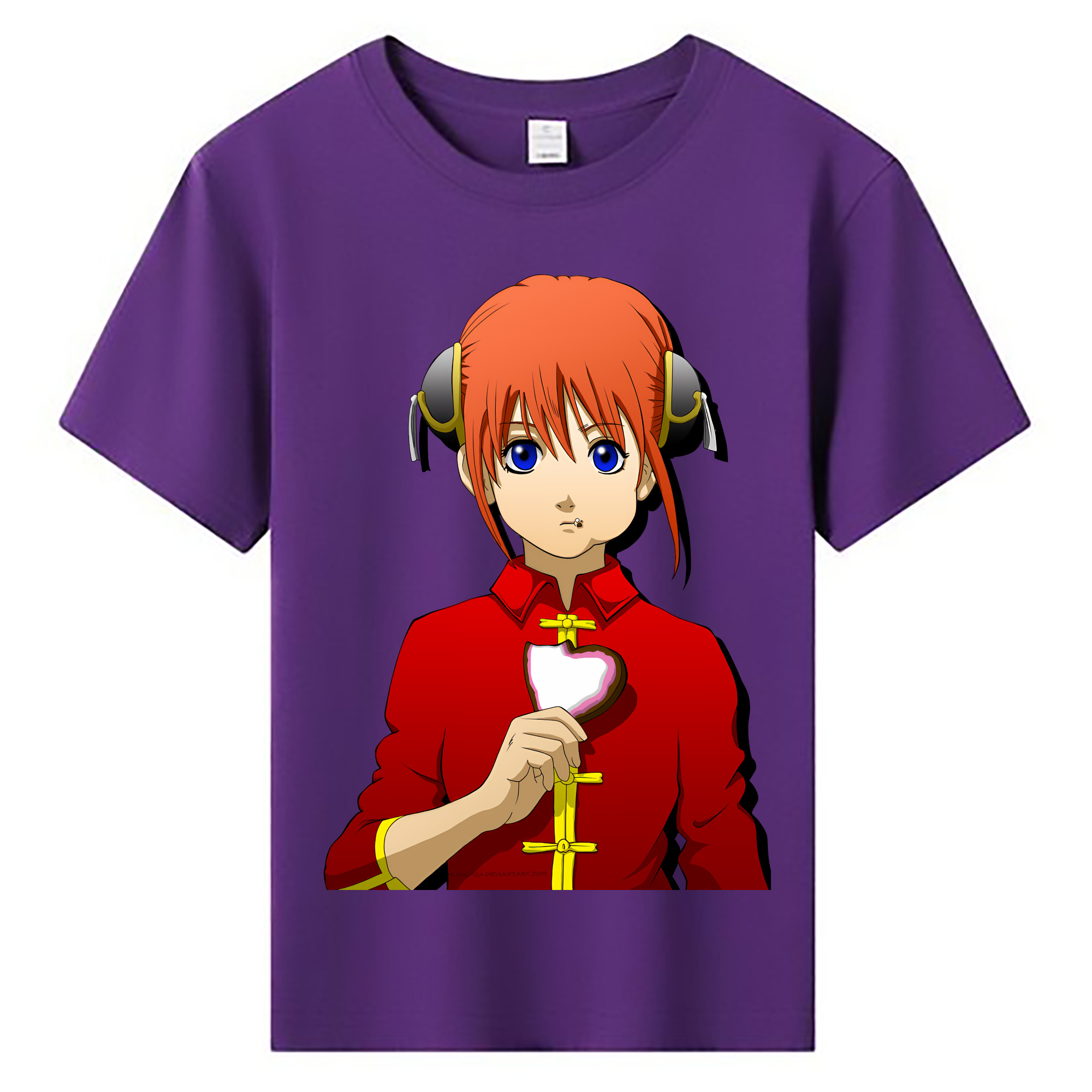 （画像用） ぎんたま 坂田銀時（さかたぎんとき） 神楽 志村新八（しむら しんぱち） GINTAMA Sakata Gintoki Kagura Shimura Shinpachi 綿100％キッズTシャツ（フロントプリント）