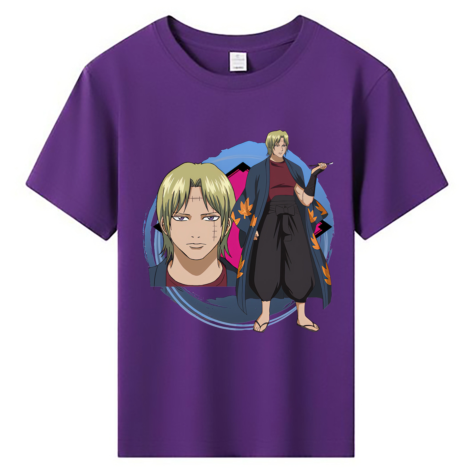 （画像用） ぎんたま 坂田銀時（さかたぎんとき） 神楽 志村新八（しむら しんぱち） GINTAMA Sakata Gintoki Kagura Shimura Shinpachi 綿100％キッズTシャツ（フロントプリント）