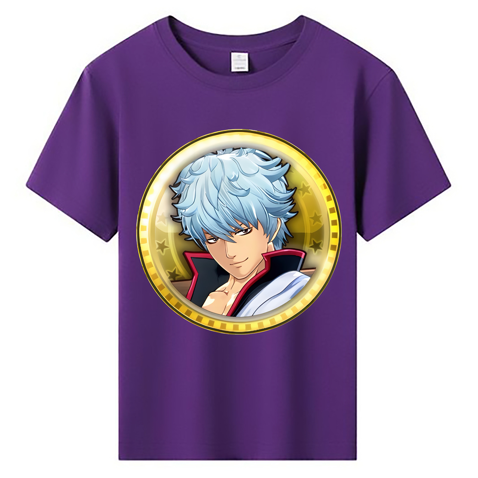 （画像用） ぎんたま 坂田銀時（さかたぎんとき） 神楽 志村新八（しむら しんぱち） GINTAMA Sakata Gintoki Kagura Shimura Shinpachi 綿100％キッズTシャツ（フロントプリント）
