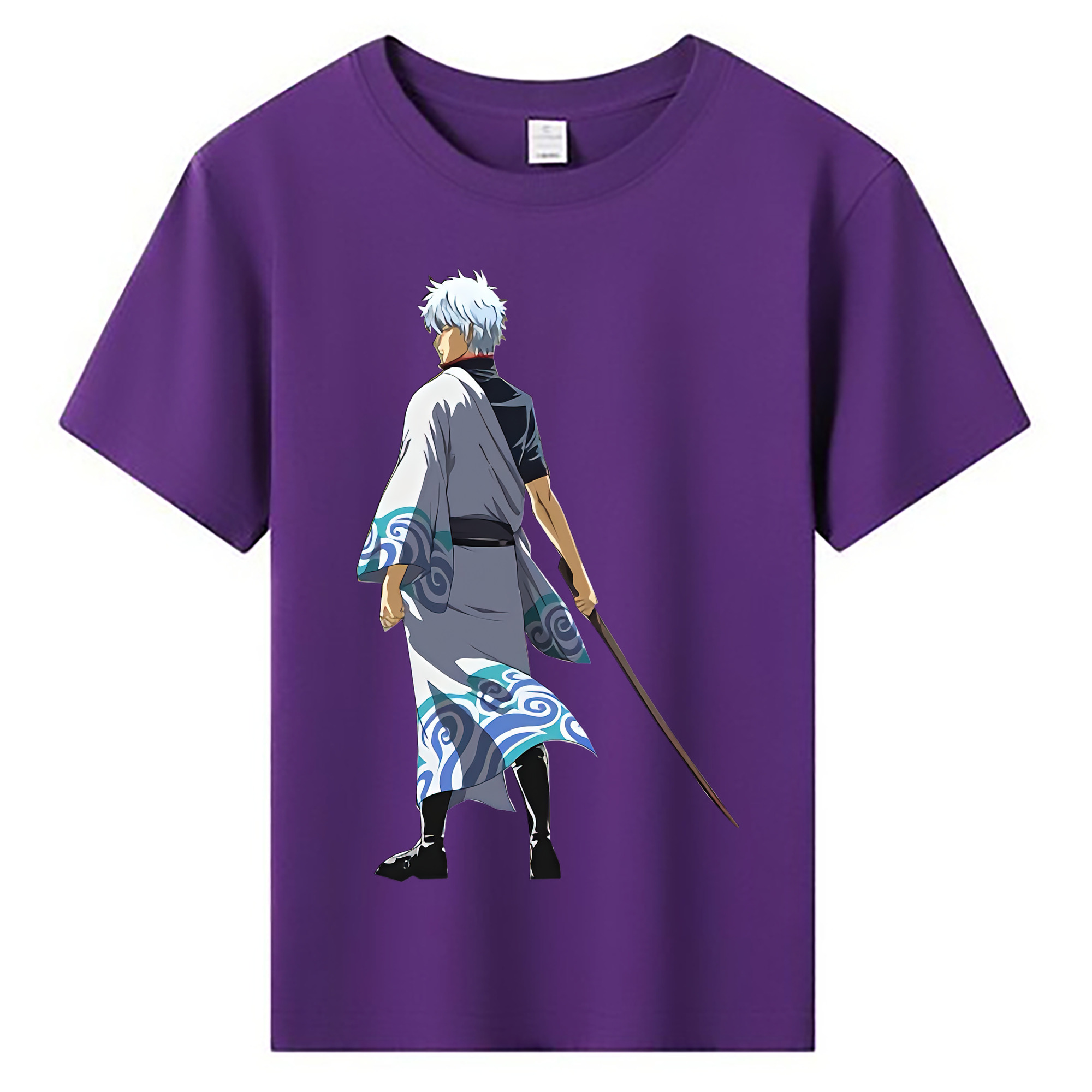 （画像用） ぎんたま 坂田銀時（さかたぎんとき） 神楽 志村新八（しむら しんぱち） GINTAMA Sakata Gintoki Kagura Shimura Shinpachi 綿100％キッズTシャツ（フロントプリント）