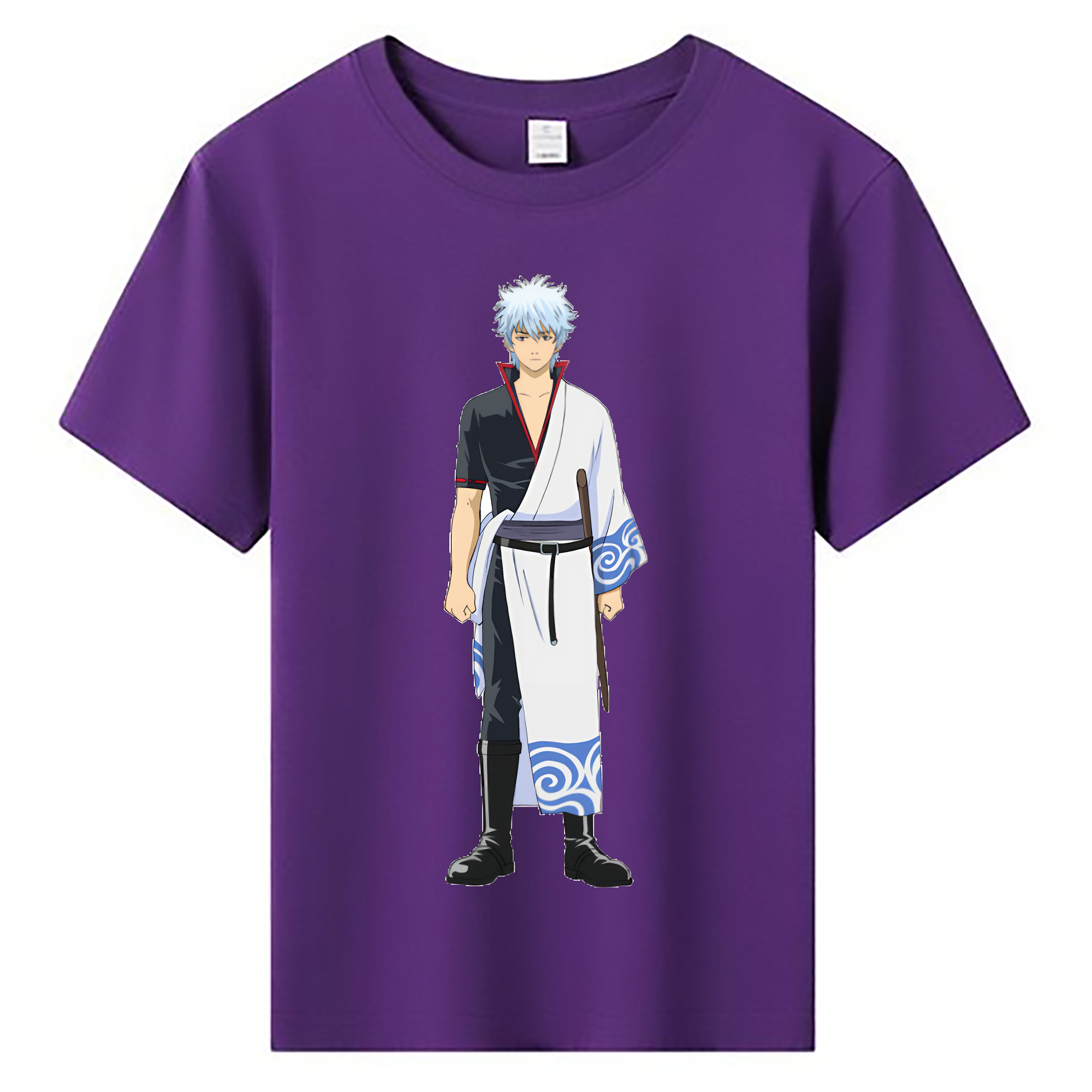 （画像用） ぎんたま 坂田銀時（さかたぎんとき） 神楽 志村新八（しむら しんぱち） GINTAMA Sakata Gintoki Kagura Shimura Shinpachi 綿100％キッズTシャツ（フロントプリント）