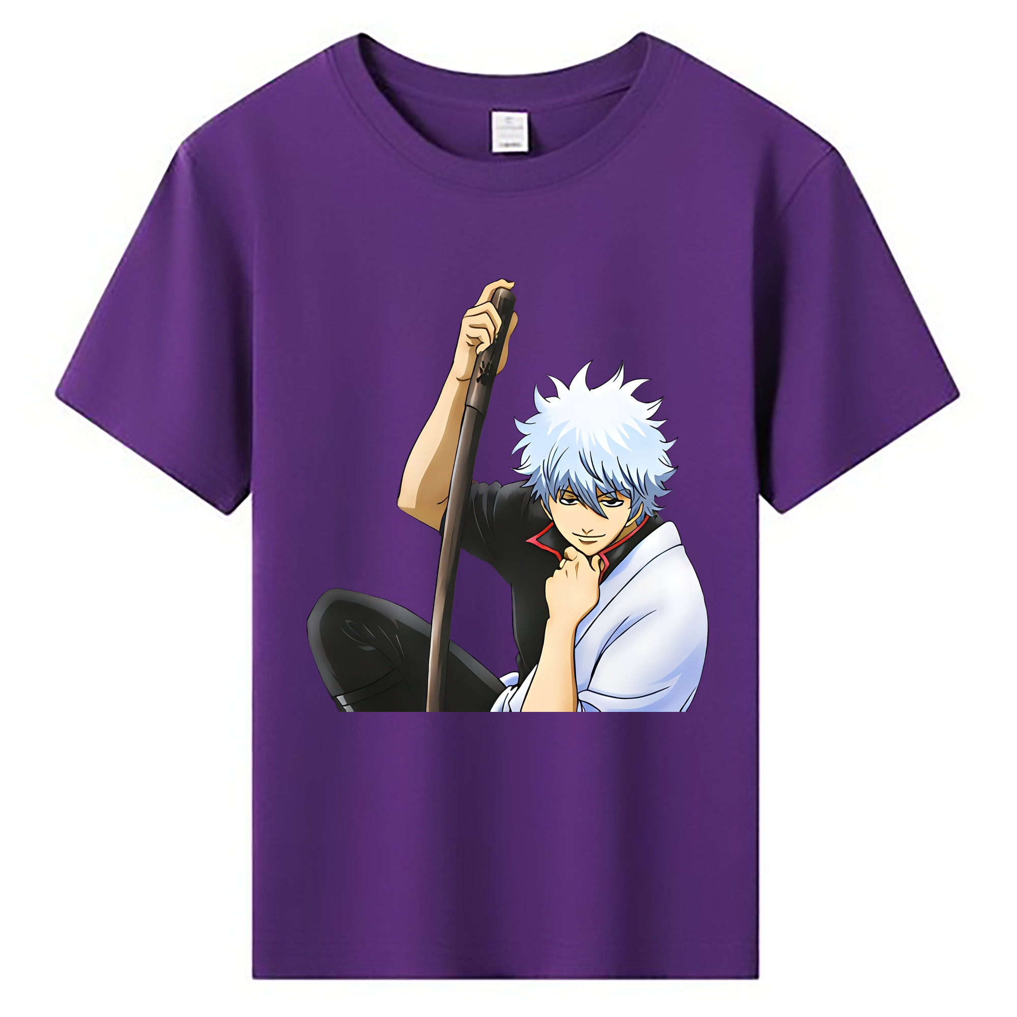 （画像用） ぎんたま 坂田銀時（さかたぎんとき） 神楽 志村新八（しむら しんぱち） GINTAMA Sakata Gintoki Kagura Shimura Shinpachi 綿100％キッズTシャツ（フロントプリント）