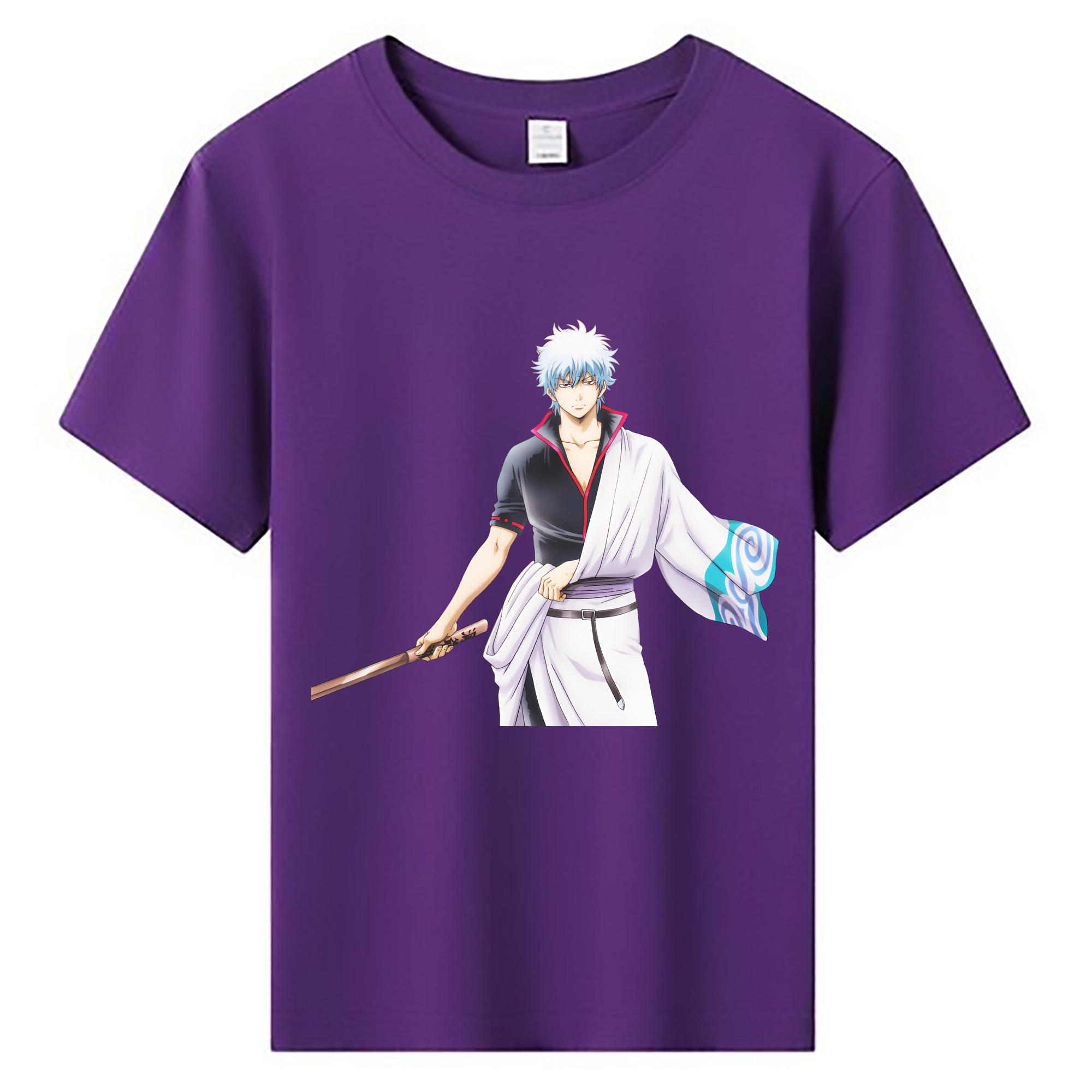 （画像用） ぎんたま 坂田銀時（さかたぎんとき） 神楽 志村新八（しむら しんぱち） GINTAMA Sakata Gintoki Kagura Shimura Shinpachi 綿100％キッズTシャツ（フロントプリント）