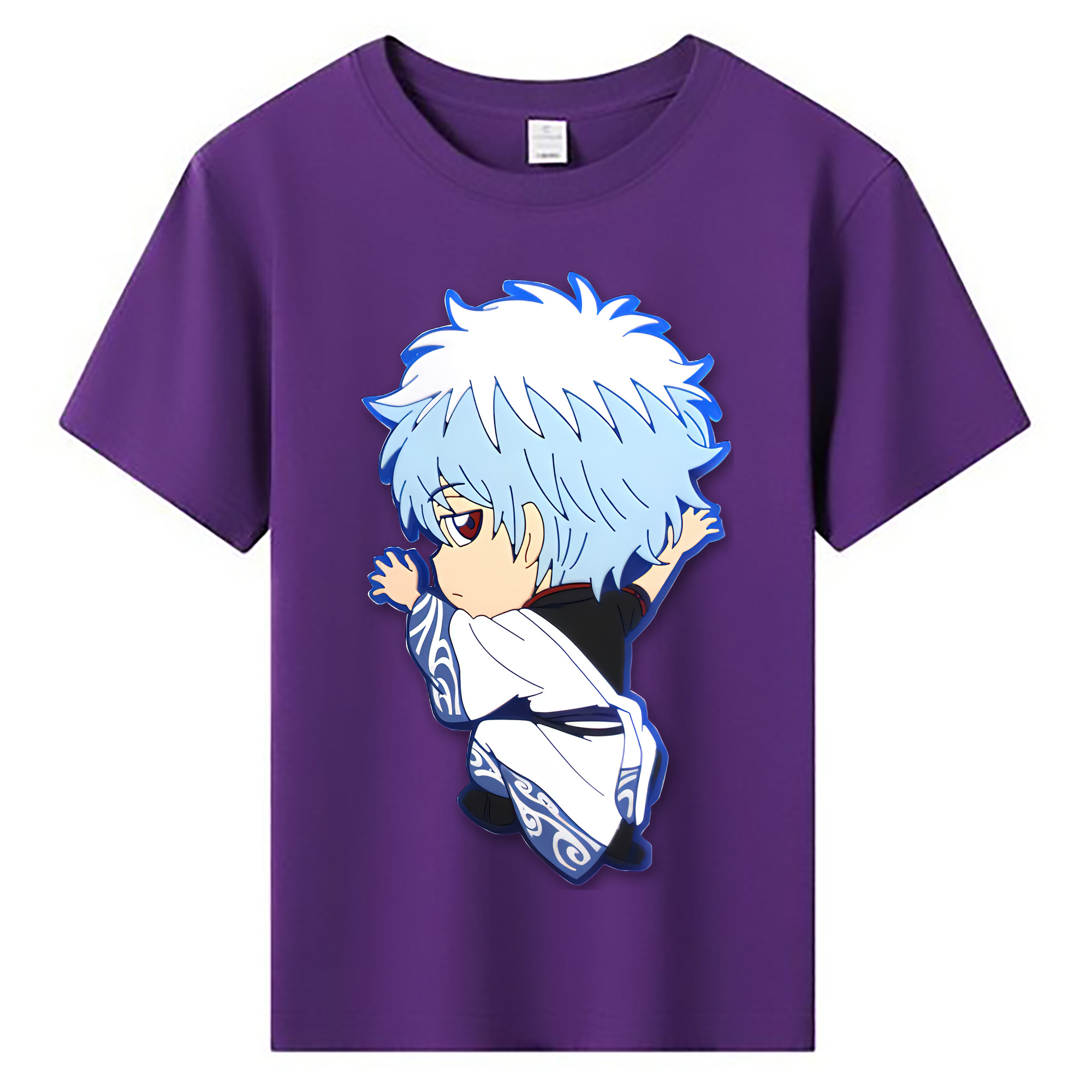 （画像用） ぎんたま 坂田銀時（さかたぎんとき） 神楽 志村新八（しむら しんぱち） GINTAMA Sakata Gintoki Kagura Shimura Shinpachi 綿100％キッズTシャツ（フロントプリント）