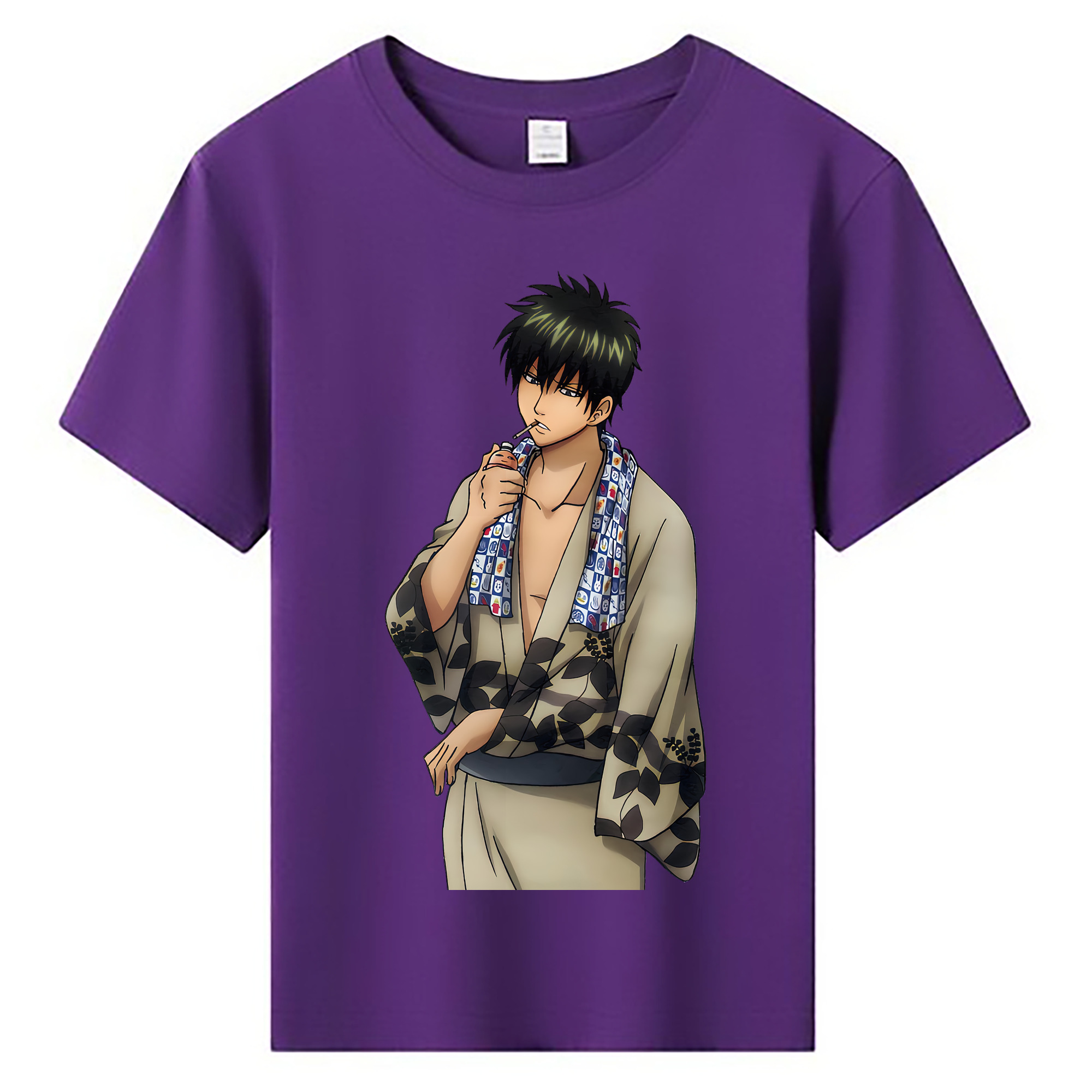 （画像用） ぎんたま 坂田銀時（さかたぎんとき） 神楽 志村新八（しむら しんぱち） GINTAMA Sakata Gintoki Kagura Shimura Shinpachi 綿100％キッズTシャツ（フロントプリント）