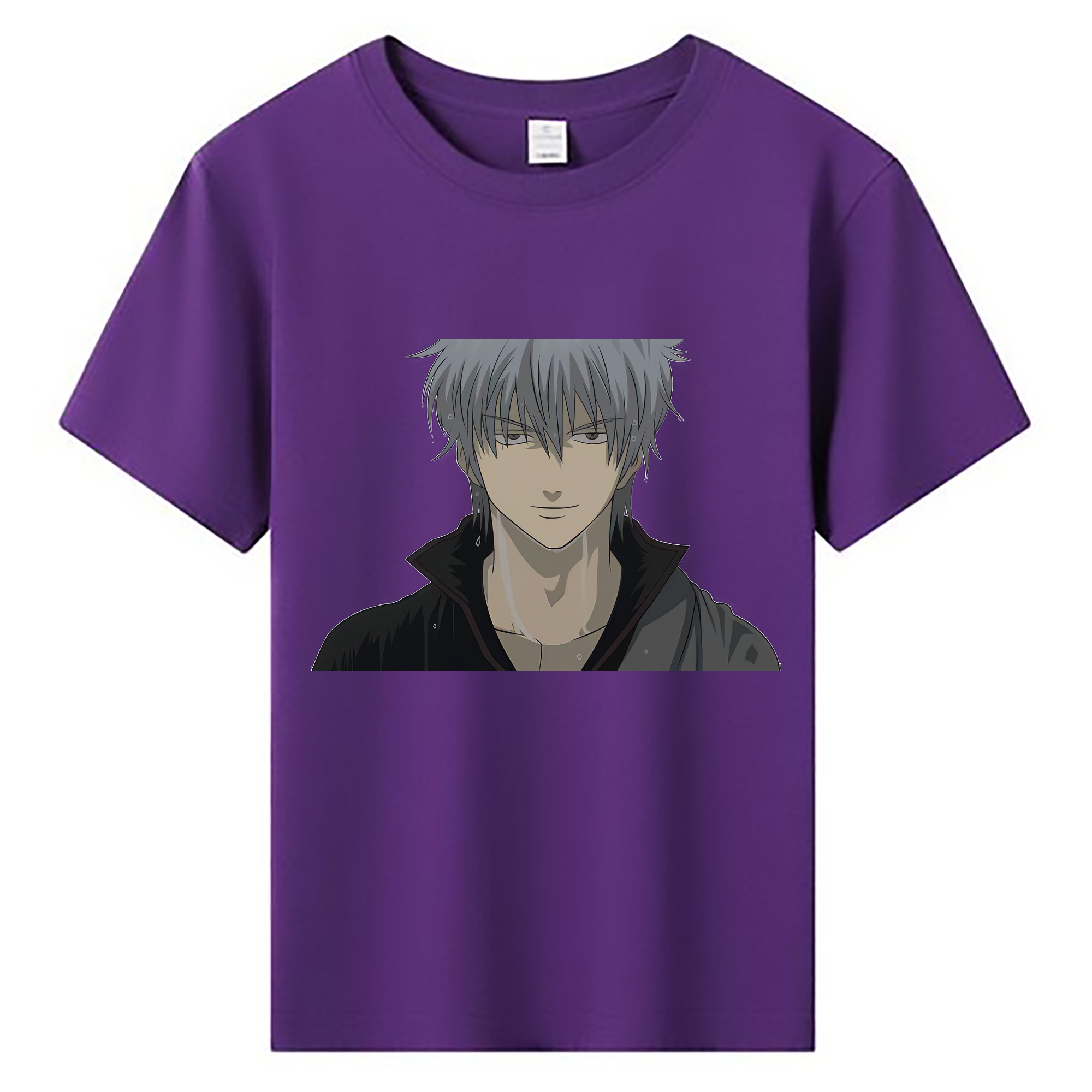 （画像用） ぎんたま 坂田銀時（さかたぎんとき） 神楽 志村新八（しむら しんぱち） GINTAMA Sakata Gintoki Kagura Shimura Shinpachi 綿100％キッズTシャツ（フロントプリント）