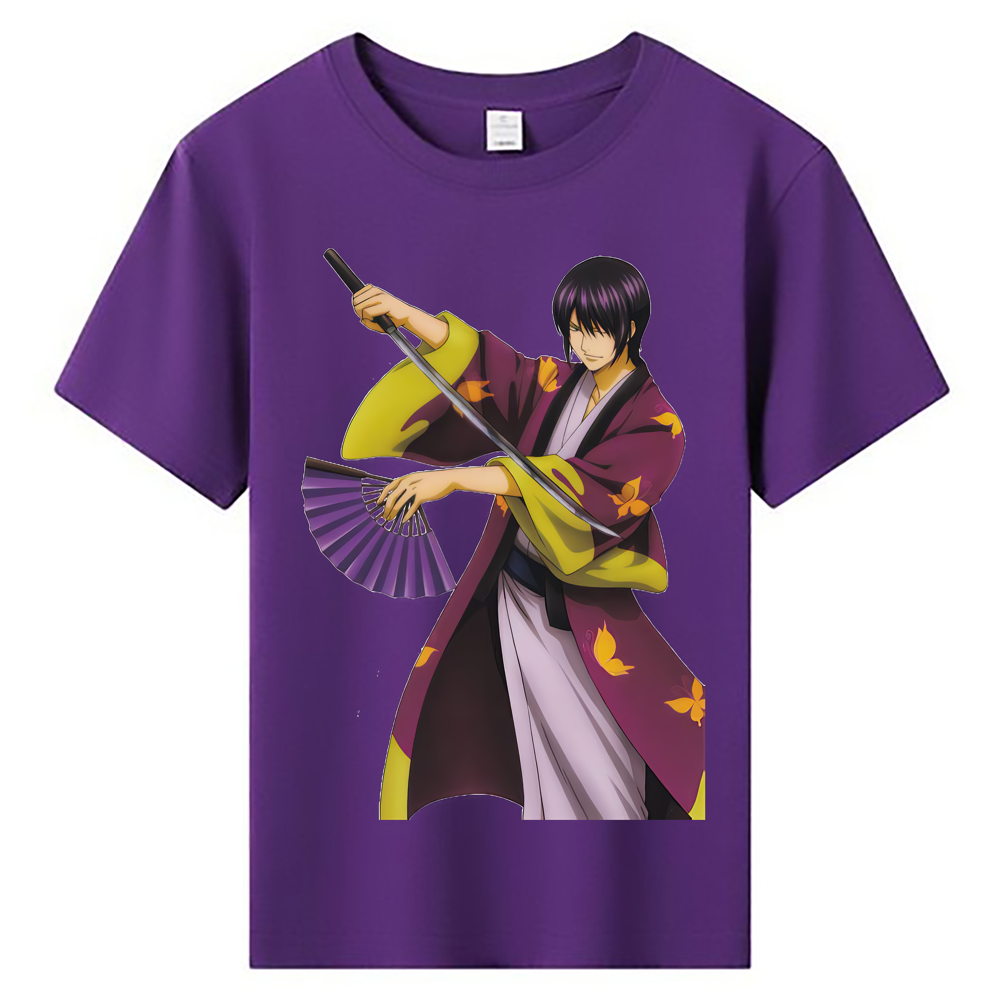（画像用） ぎんたま 坂田銀時（さかたぎんとき） 神楽 志村新八（しむら しんぱち） GINTAMA Sakata Gintoki Kagura Shimura Shinpachi 綿100％キッズTシャツ（フロントプリント）