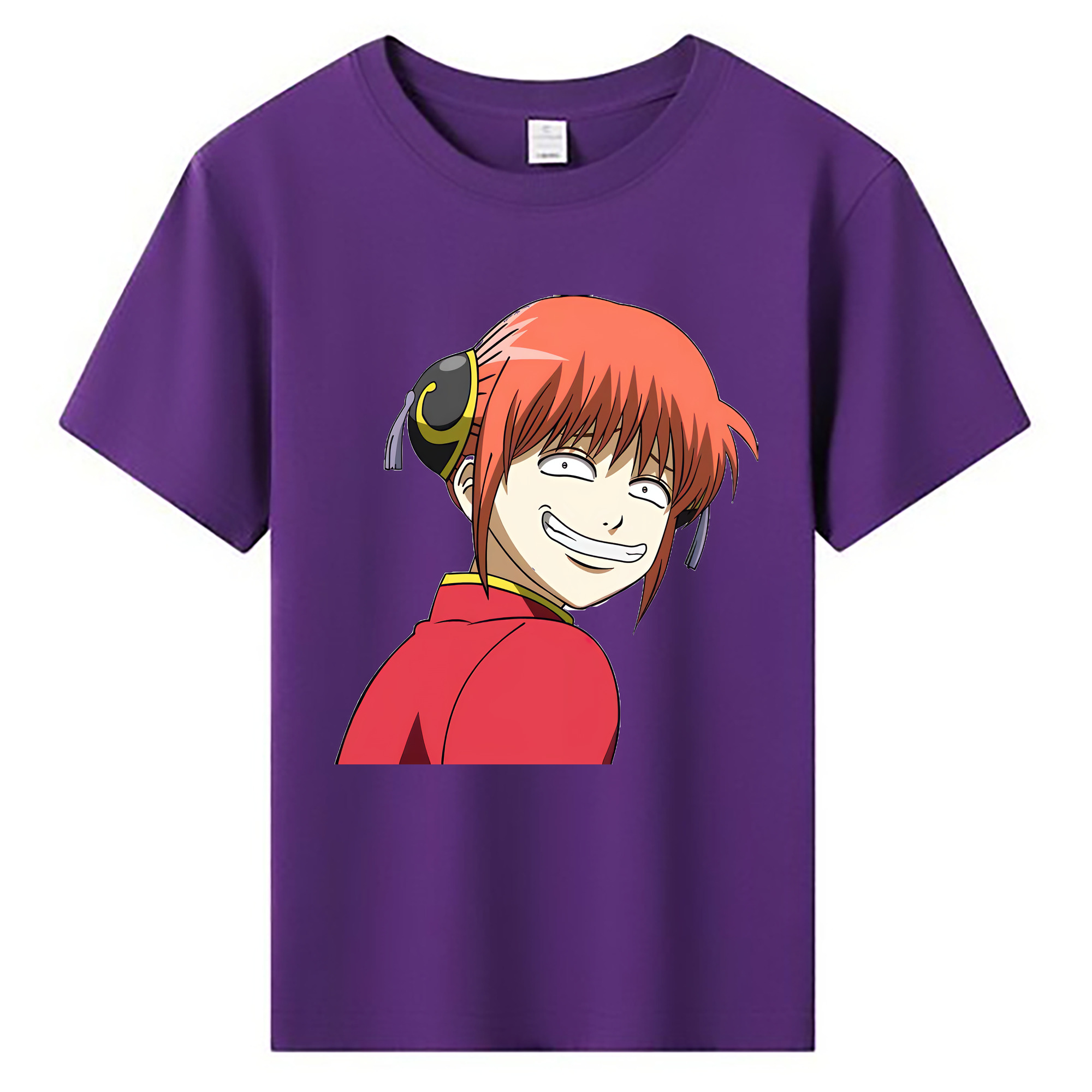 （画像用） ぎんたま 坂田銀時（さかたぎんとき） 神楽 志村新八（しむら しんぱち） GINTAMA Sakata Gintoki Kagura Shimura Shinpachi 綿100％キッズTシャツ（フロントプリント）