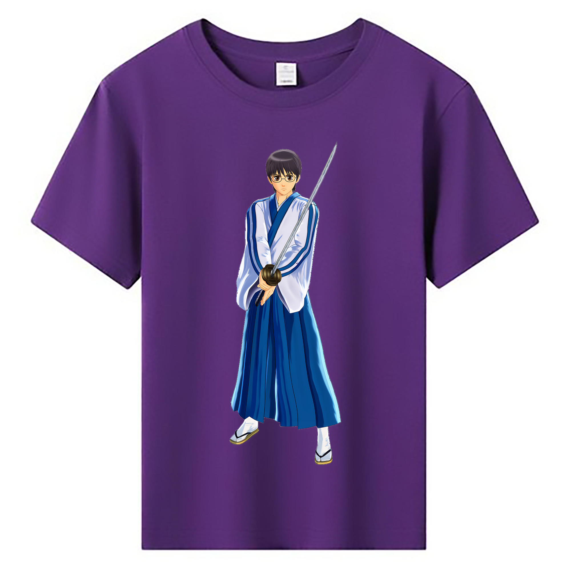 （画像用） ぎんたま 坂田銀時（さかたぎんとき） 神楽 志村新八（しむら しんぱち） GINTAMA Sakata Gintoki Kagura Shimura Shinpachi 綿100％キッズTシャツ（フロントプリント）