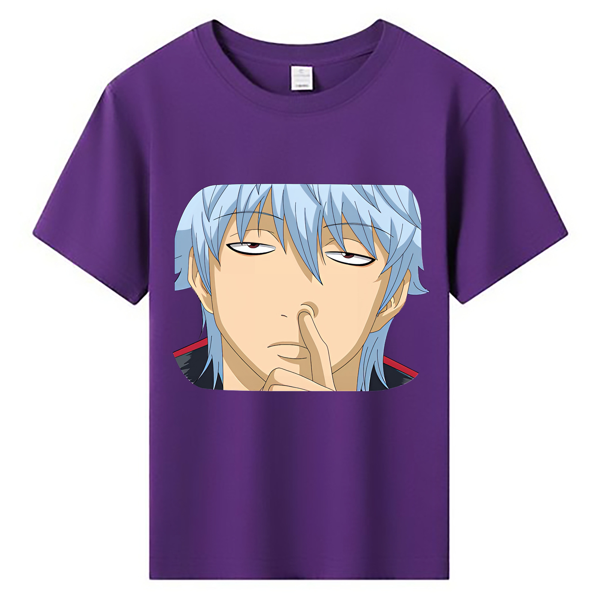 （画像用） ぎんたま 坂田銀時（さかたぎんとき） 神楽 志村新八（しむら しんぱち） GINTAMA Sakata Gintoki Kagura Shimura Shinpachi 綿100％キッズTシャツ（フロントプリント）