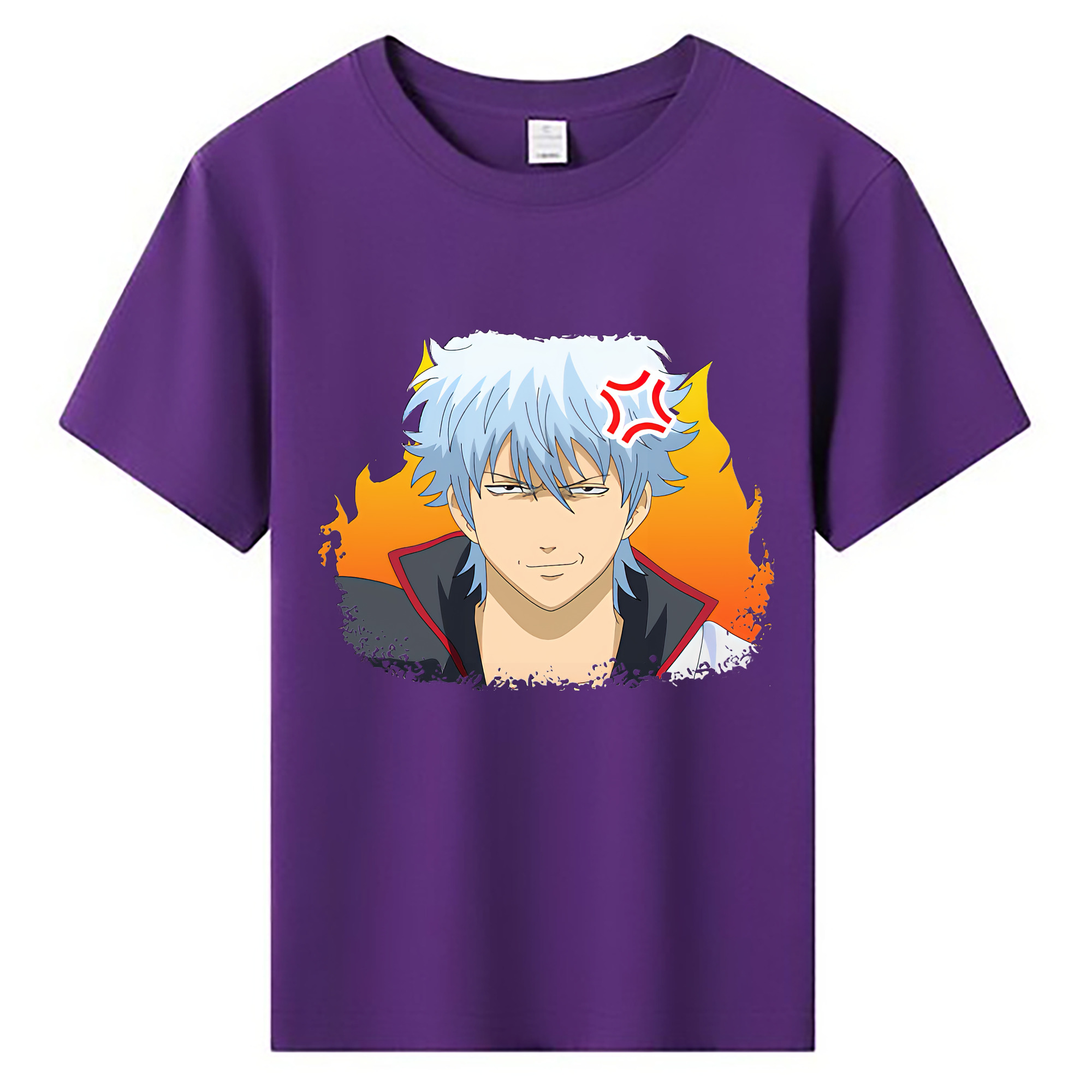（画像用） ぎんたま 坂田銀時（さかたぎんとき） 神楽 志村新八（しむら しんぱち） GINTAMA Sakata Gintoki Kagura Shimura Shinpachi 綿100％キッズTシャツ（フロントプリント）